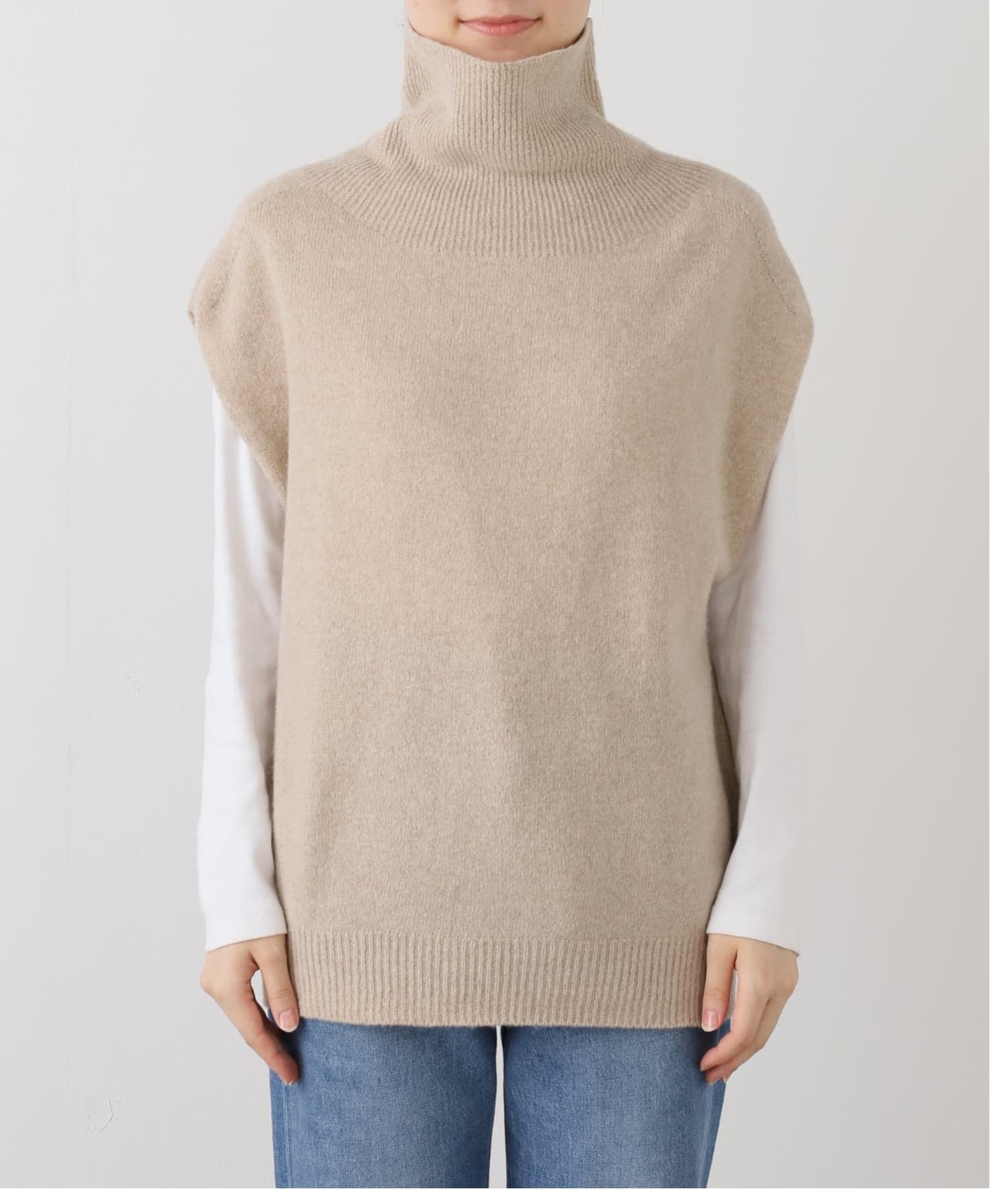 WEB限定 / 追加》オフタートルニットベスト（ベスト）｜Spick and Span