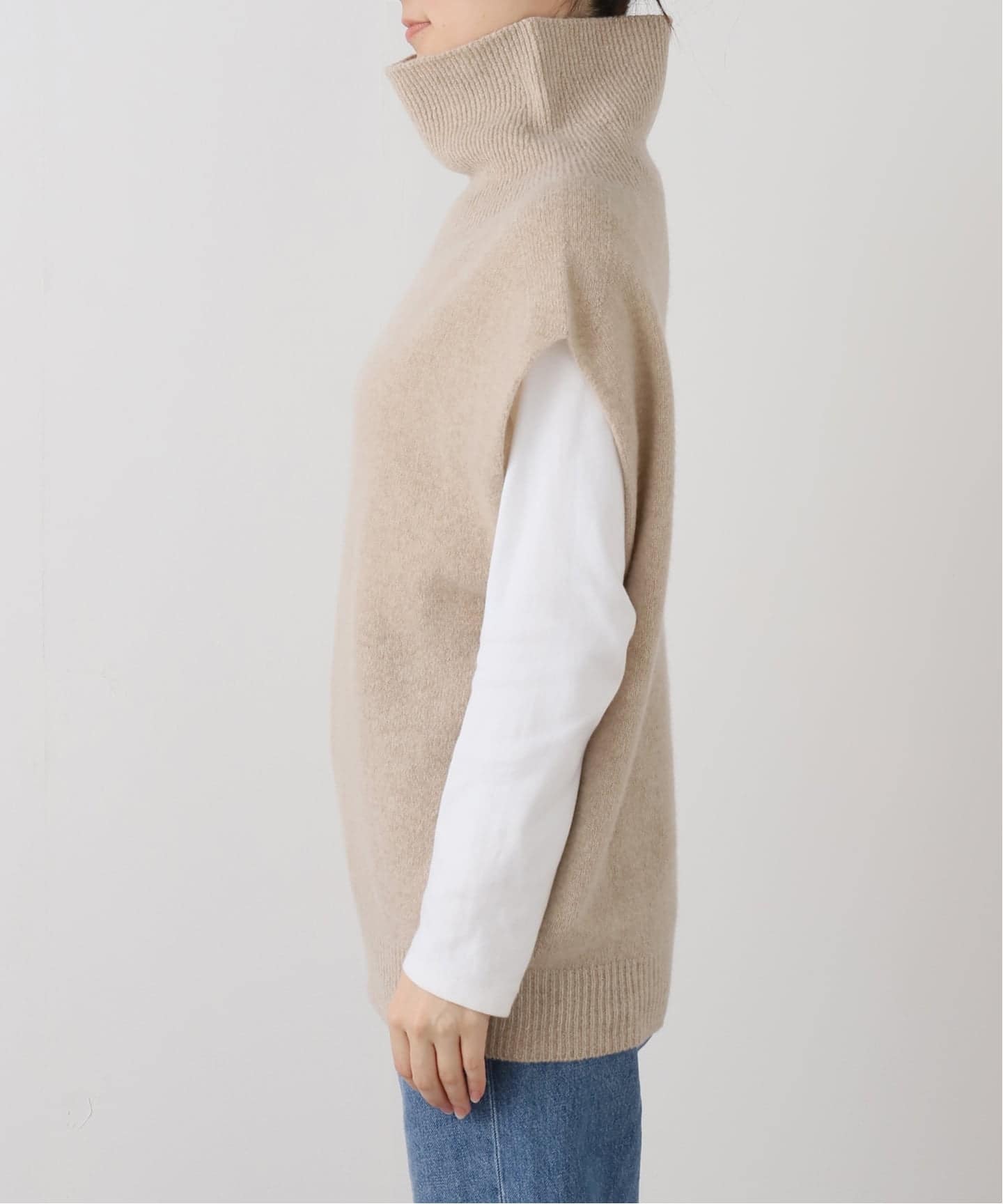 WEB限定 / 追加》オフタートルニットベスト（ベスト）｜Spick and Span