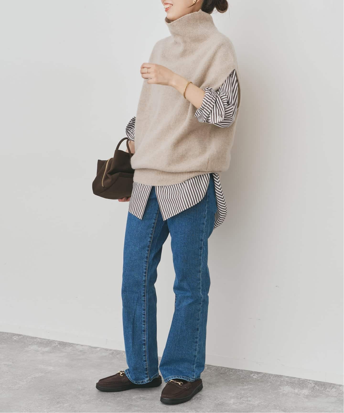 WEB限定 / 追加2》オフタートルニットベスト（ベスト）｜Spick and