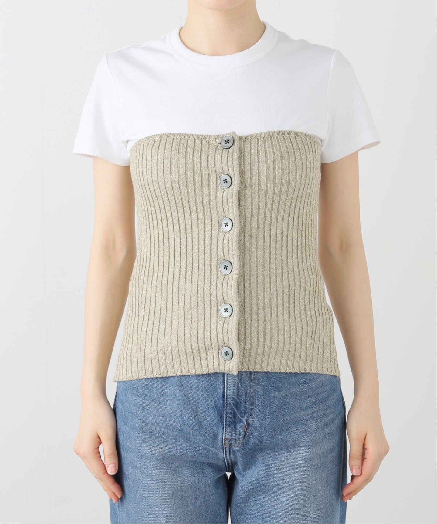 【美品】Spick&Span  FOX混ニットビスチェ spickandspan_jp のニットビスチェ。 FOX混でふわふわ