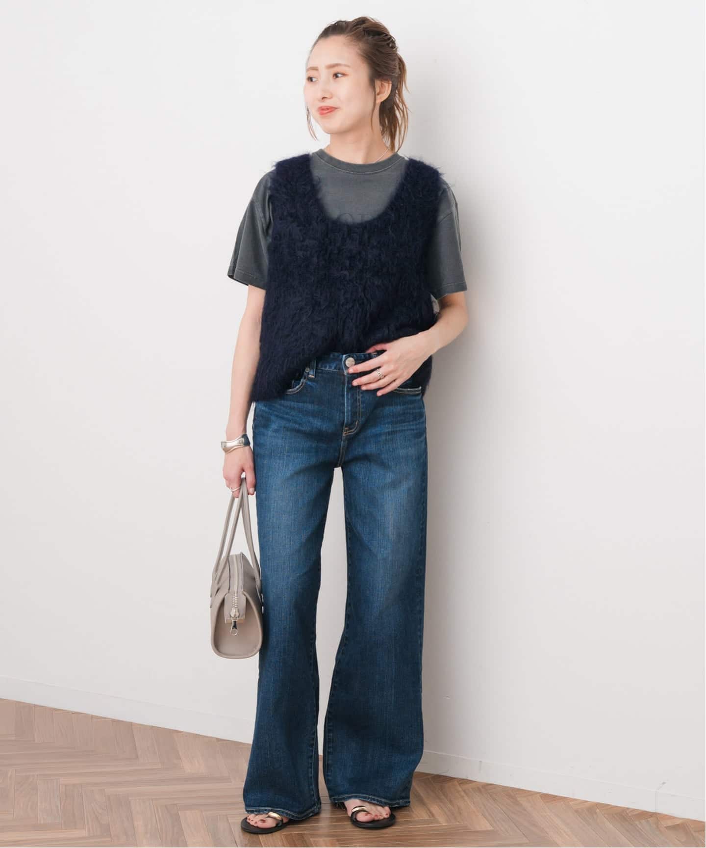 希少　SHARE SPIRIT ベスト　スカル　ボア　パール　刺繍　モヘア混 希少 SHARE SPIRIT ベスト スカル ボア パール 刺繍 モヘア混
