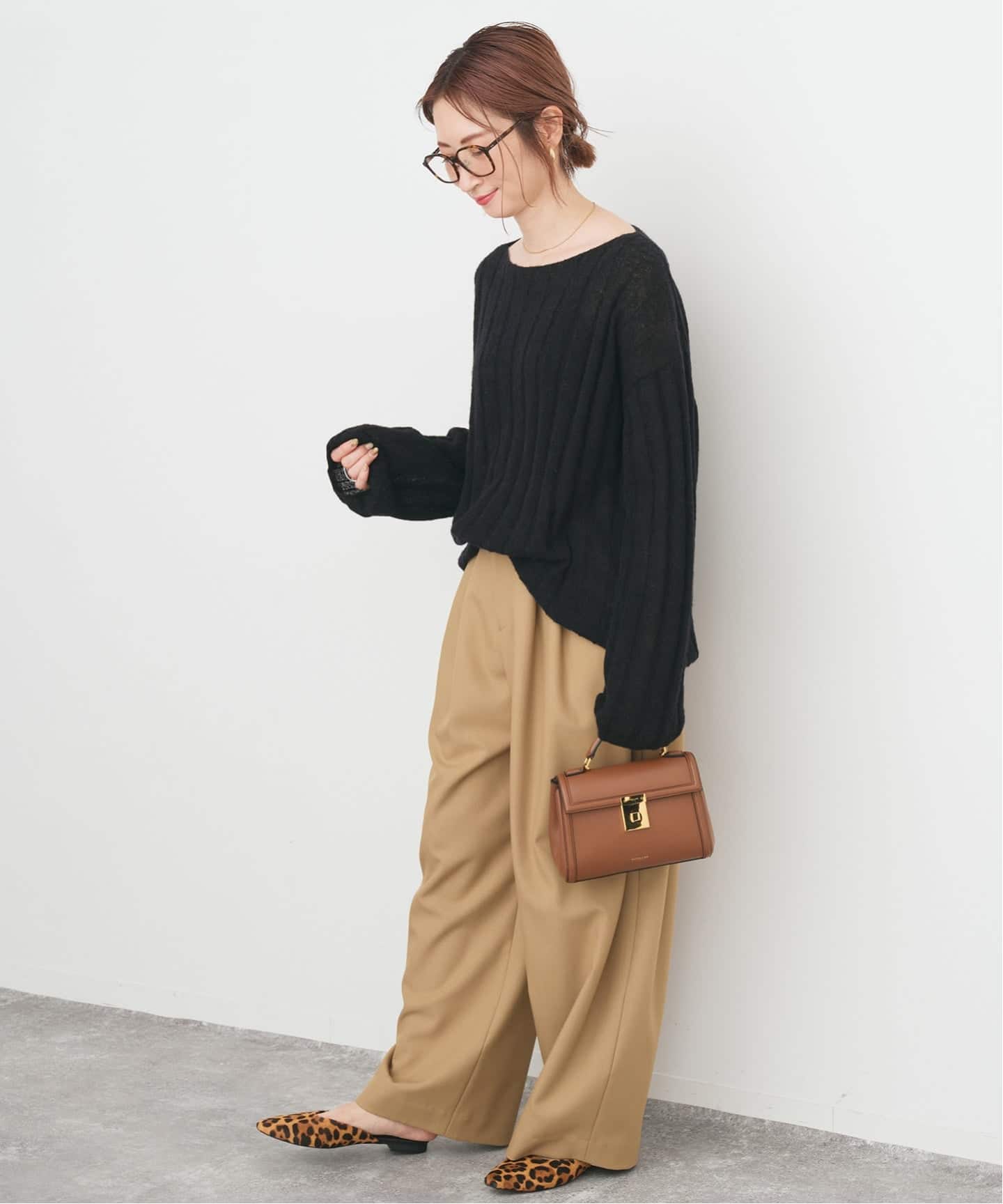 ワイドリブボードネックプルオーバー（ニット／セーター）｜Spick and