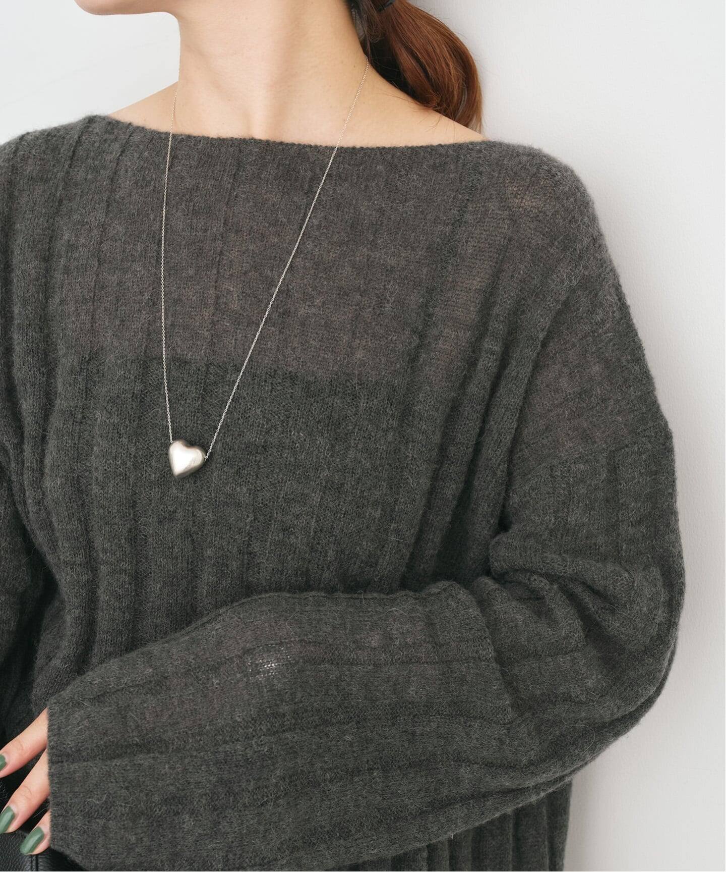 ワイドリブボードネックプルオーバー（ニット／セーター）｜Spick and