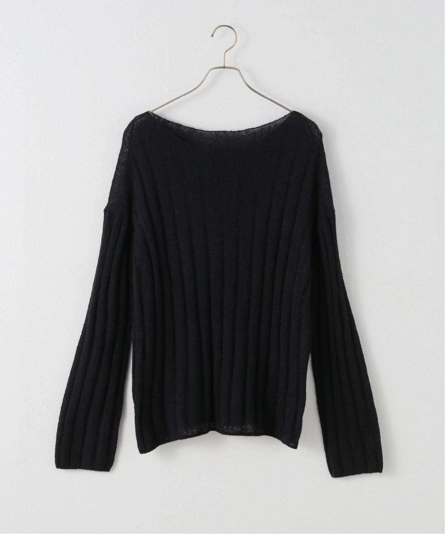 ワイドリブボードネックプルオーバー（ニット／セーター）｜Spick and