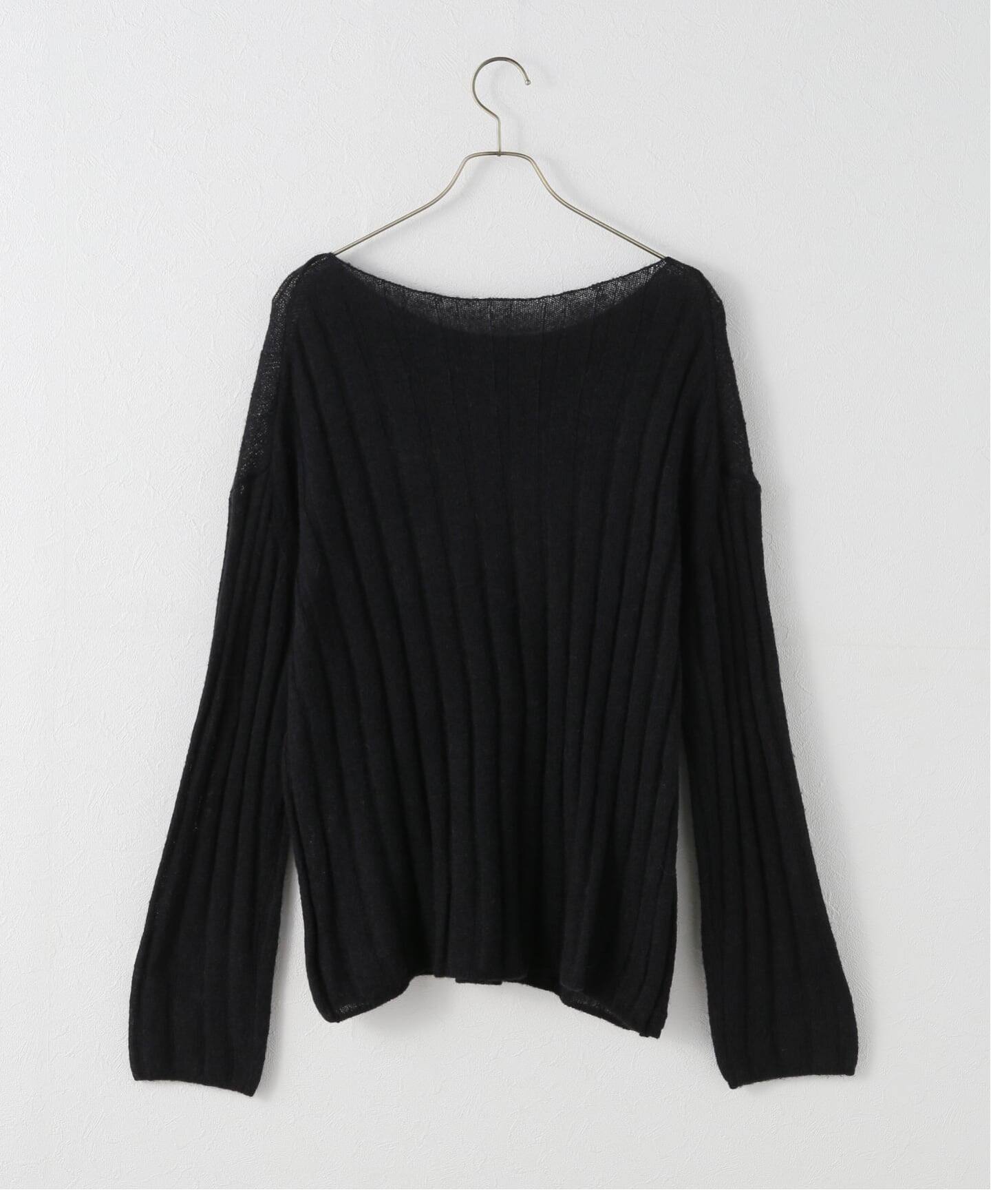 ワイドリブボードネックプルオーバー（ニット／セーター）｜Spick and