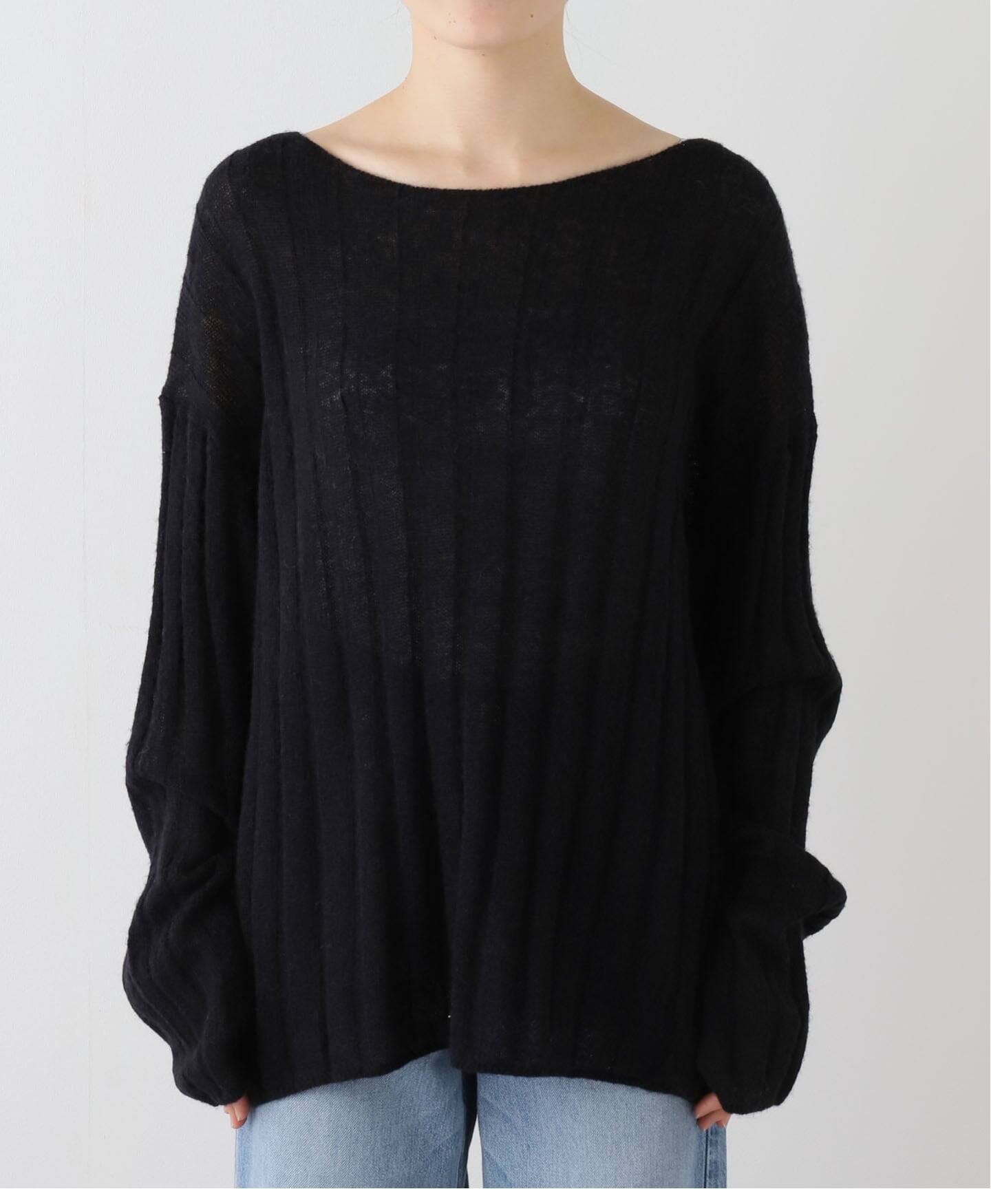 ワイドリブボードネックプルオーバー（ニット／セーター）｜Spick and