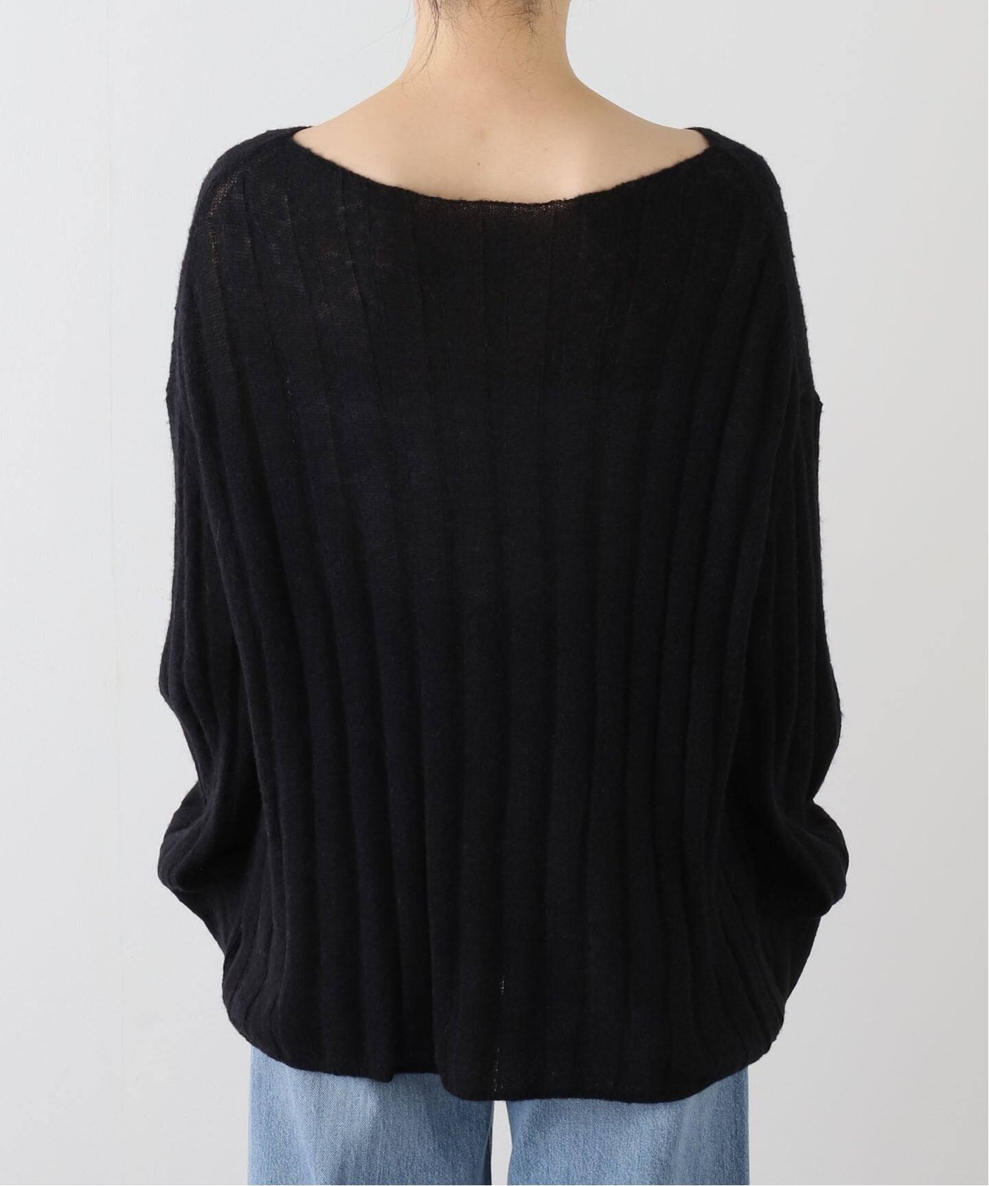 ワイドリブボードネックプルオーバー（ニット／セーター）｜Spick and