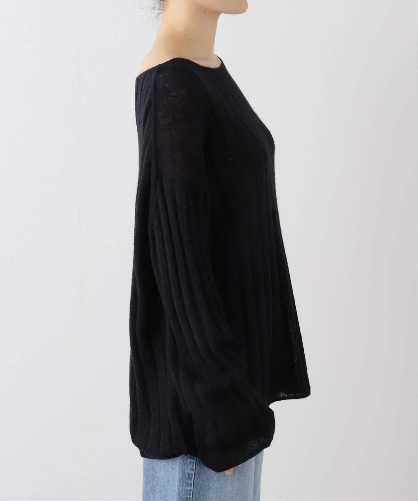 ワイドリブボードネックプルオーバー（ニット／セーター）｜Spick and