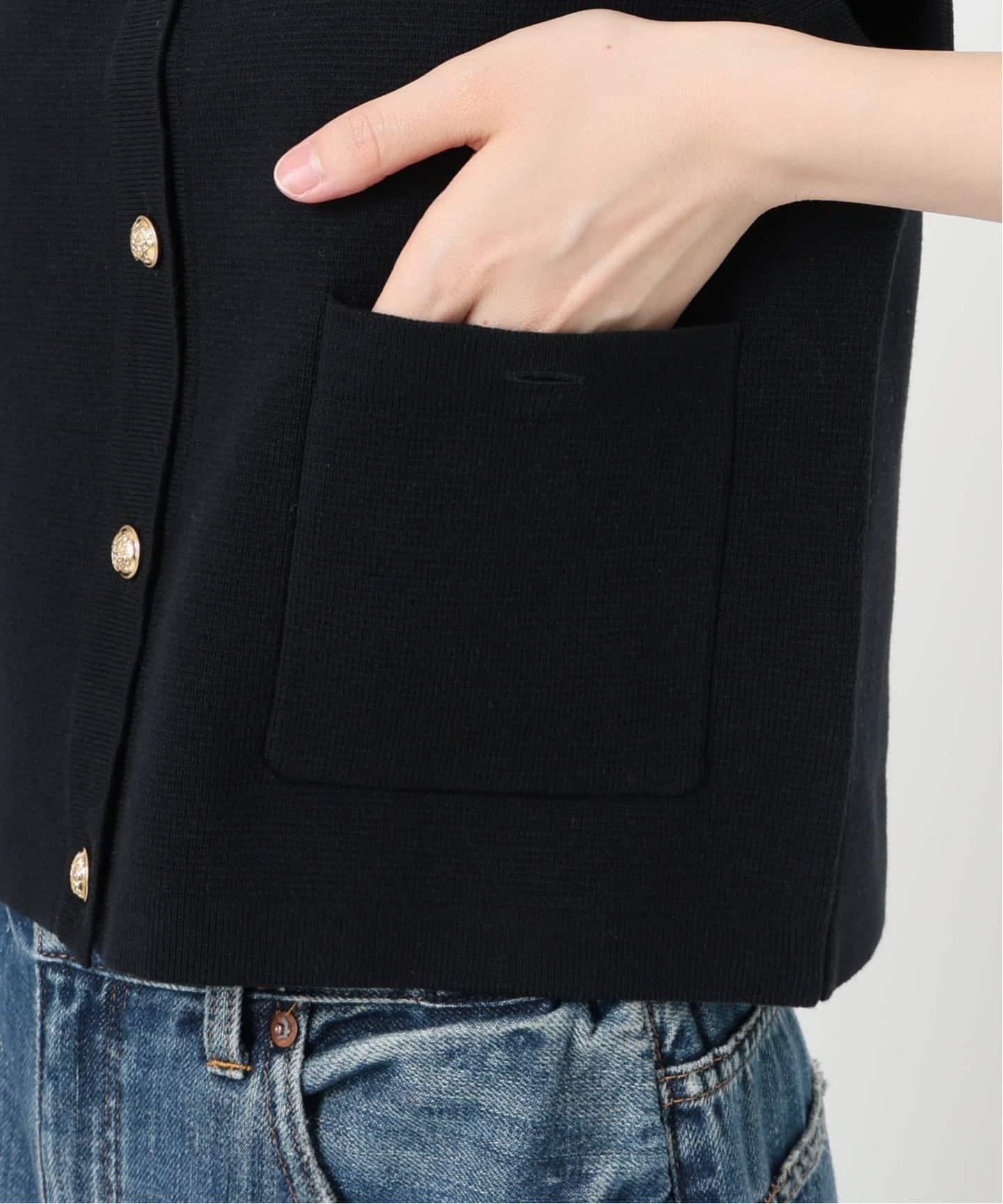 バルキーヤーンミラノリブニットベスト（ベスト）｜Spick and