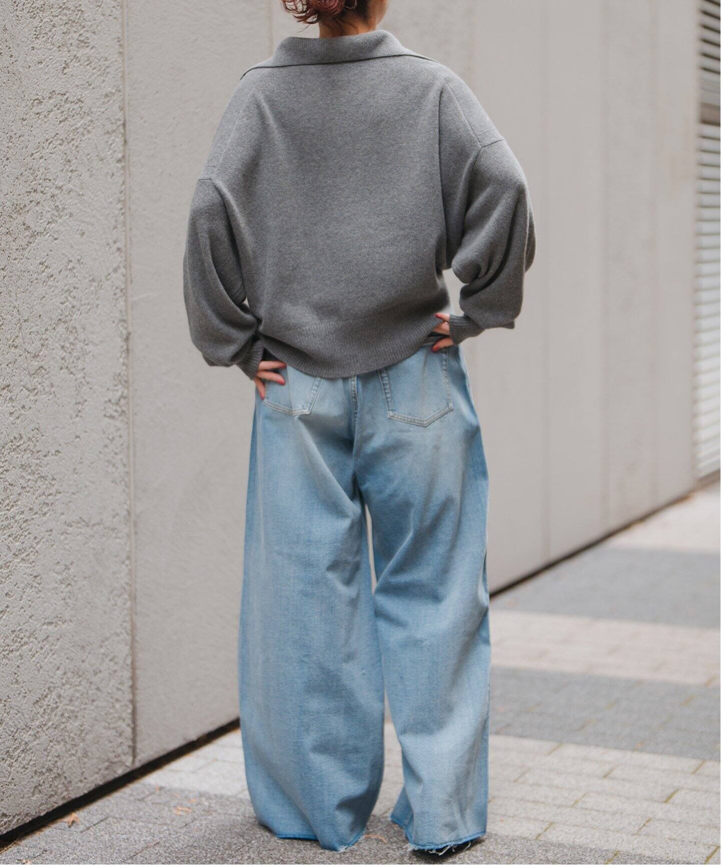 ウール混ポロシャツプルオーバー（ニット／セーター）｜Spick