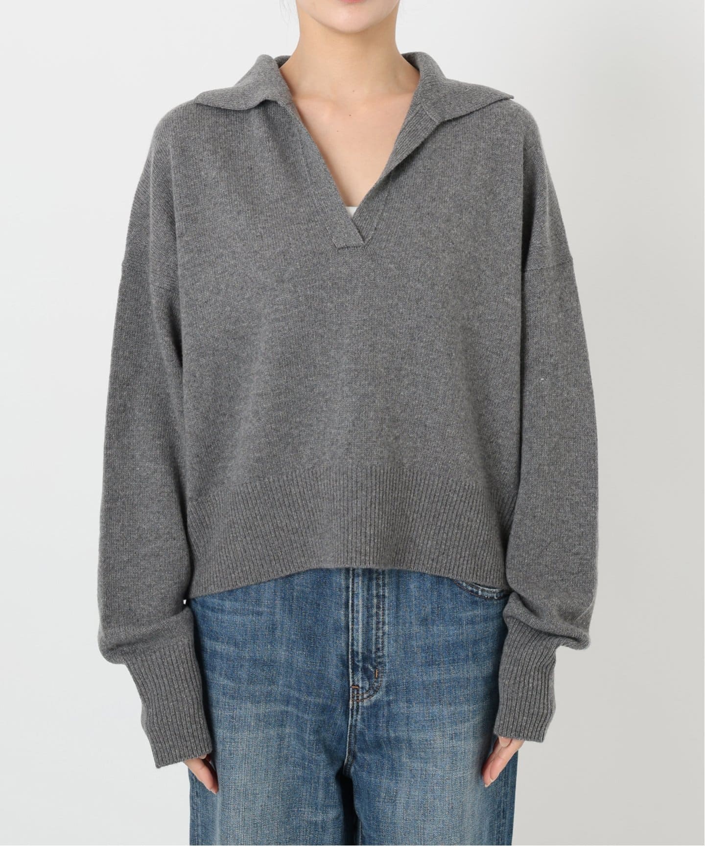 【美品】Spick＆Span/ウール混ポロシャツプルオーバー ウール混ポロシャツプルオーバー（ニット／セーター）｜Spick