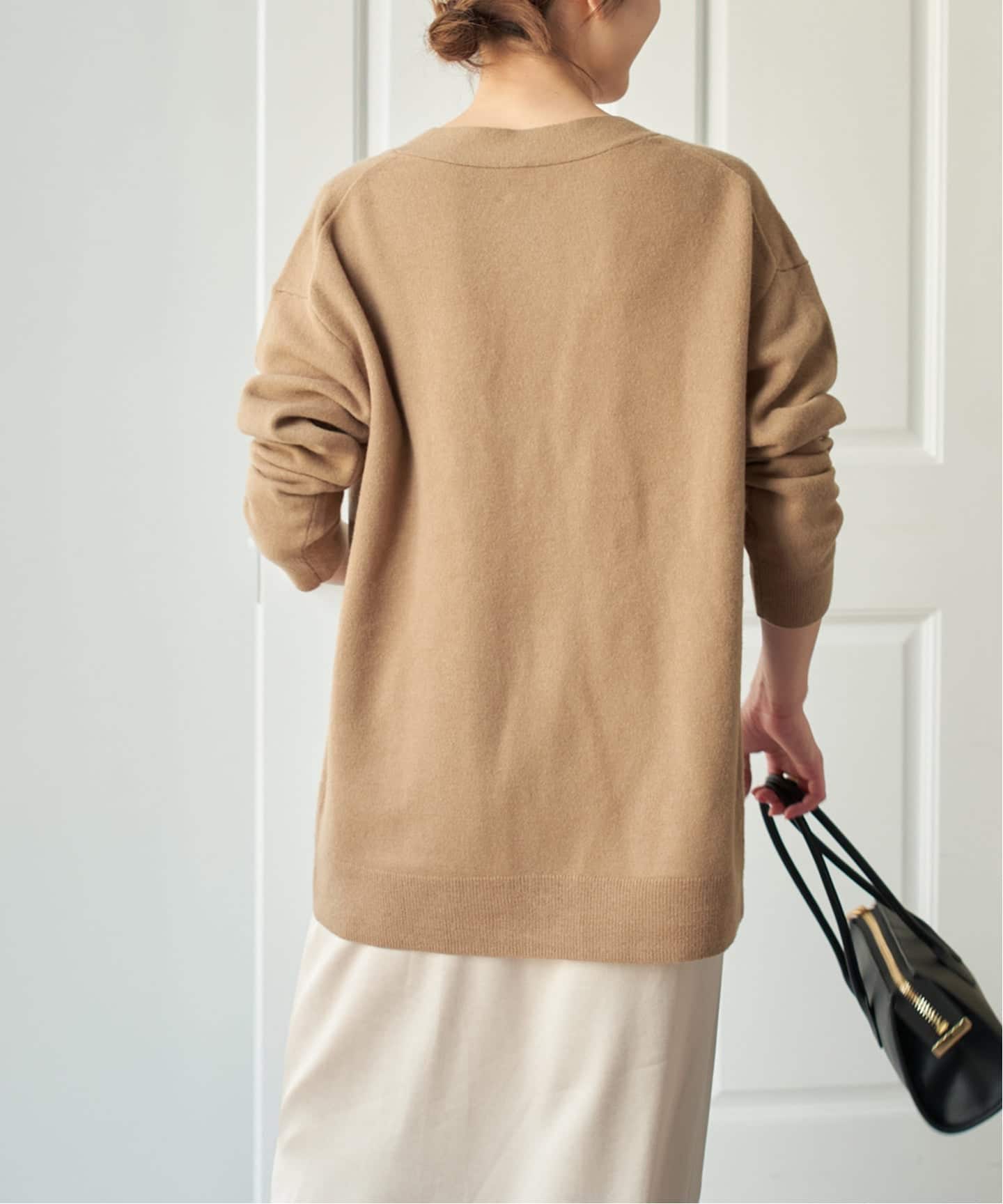 Spick & Span ロゴジャガード Vネックカーディガン ロゴジャガードVネックカーディガン（カーディガン）｜Spick & Span