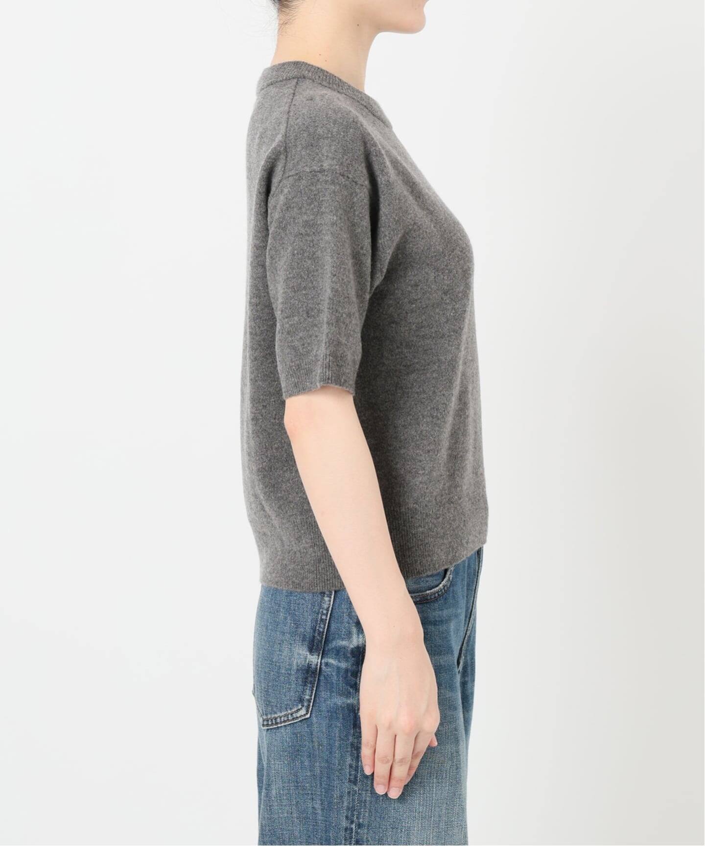 ロゴジャガードハーフスリーブニット（ニット／セーター）｜Spick and