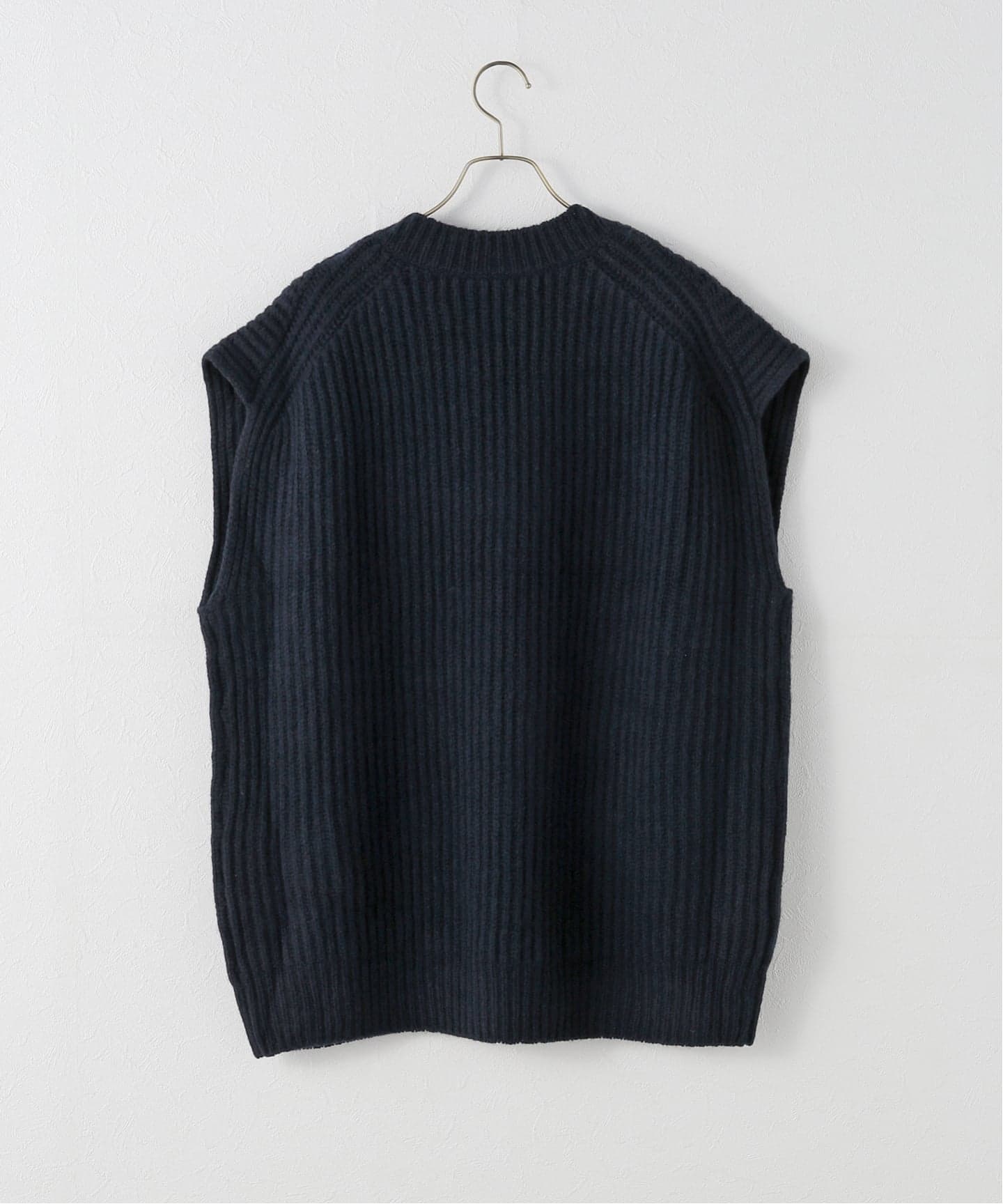 ★専用【Spick & Span】アダワス ループニットベスト 黒 片畦ホルダーネックニットベスト（ベスト）｜Spick and Span