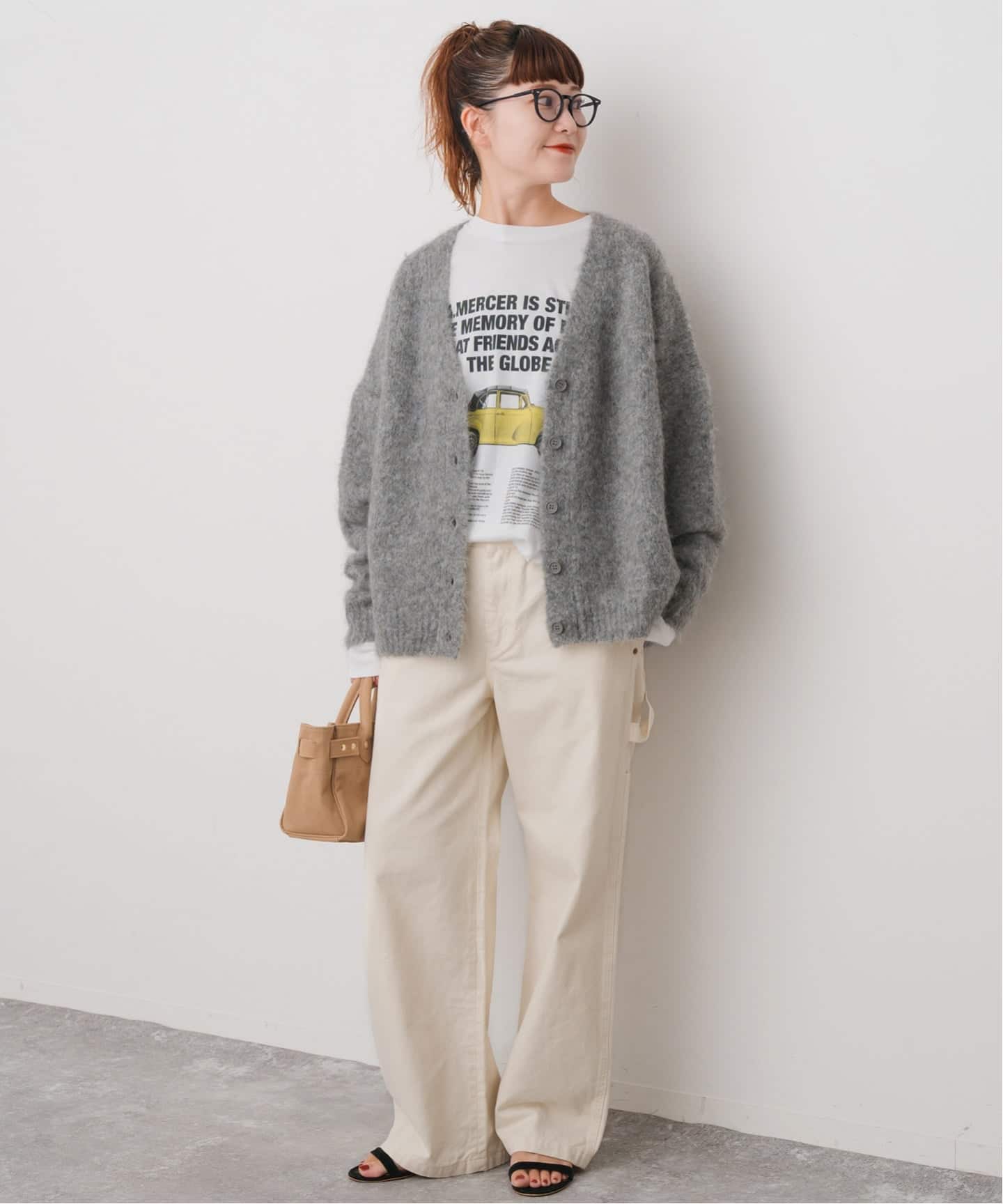 Spick & Span アルパカ混ニット 予約》アルパカ混ニットカーディガン（カーディガン）｜Spick