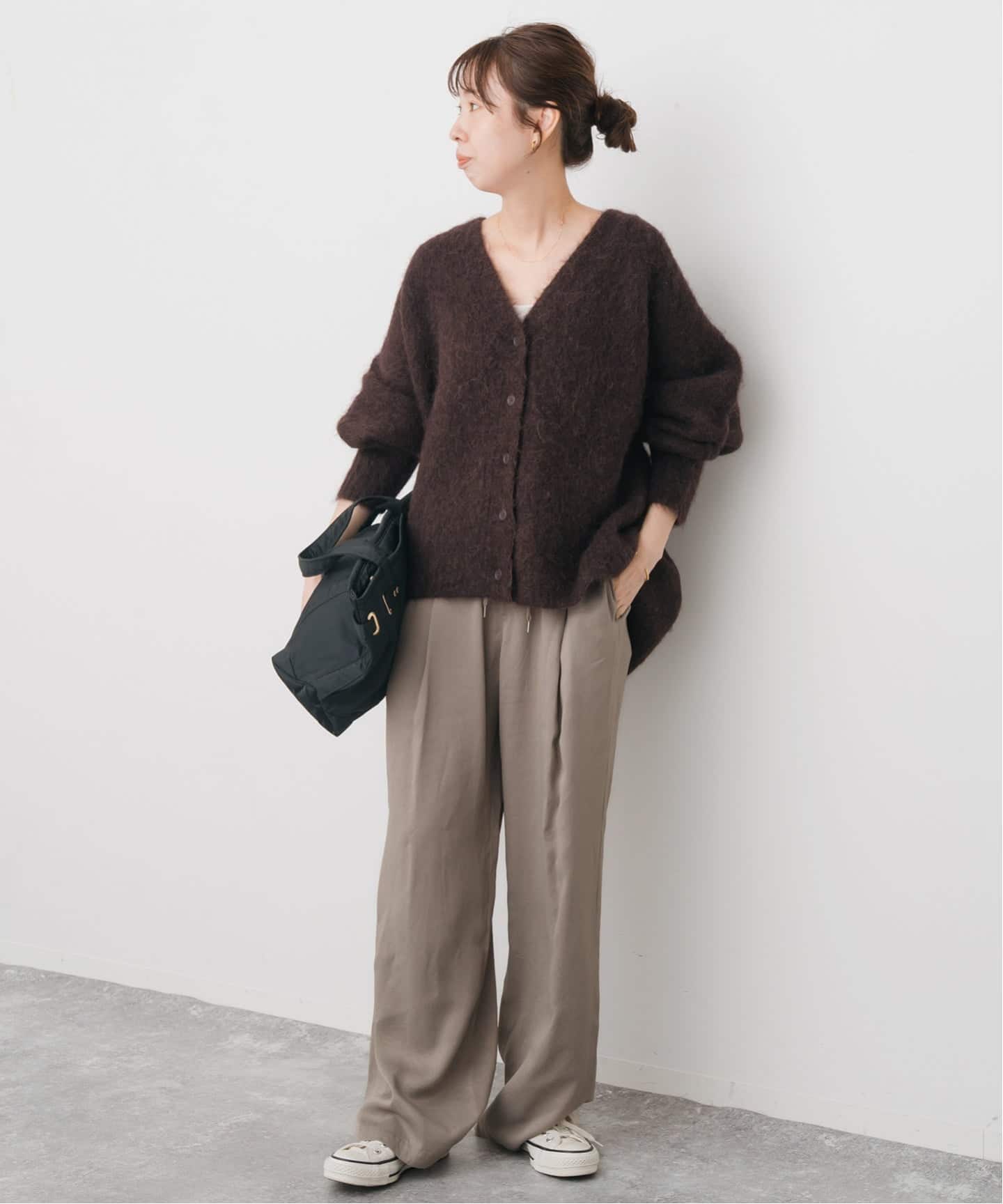 アルパカ混ニットカーディガン（カーディガン）｜Spick and Span