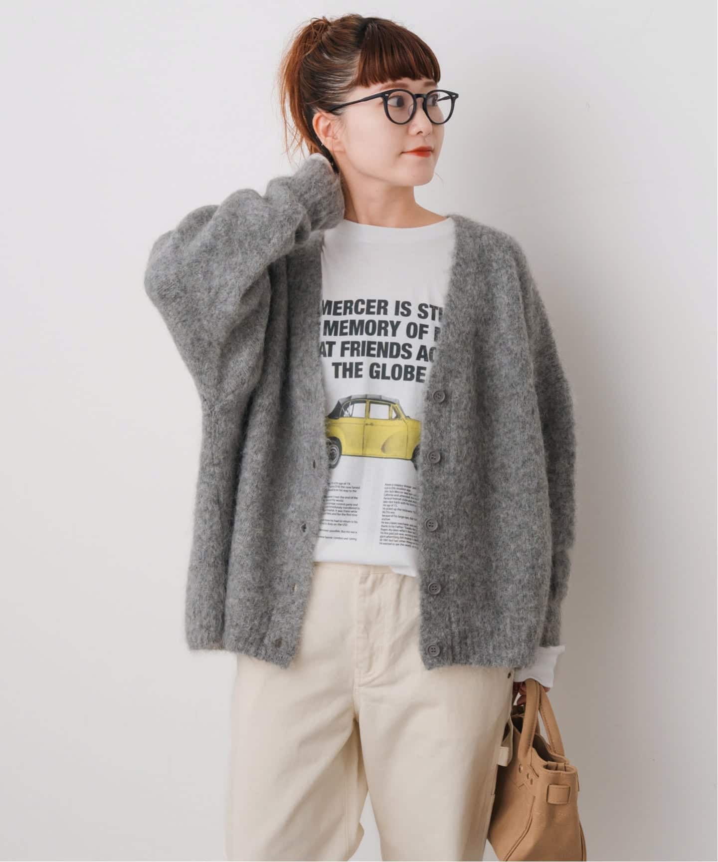 アルパカ混ニットカーディガン（カーディガン）｜Spick and Span