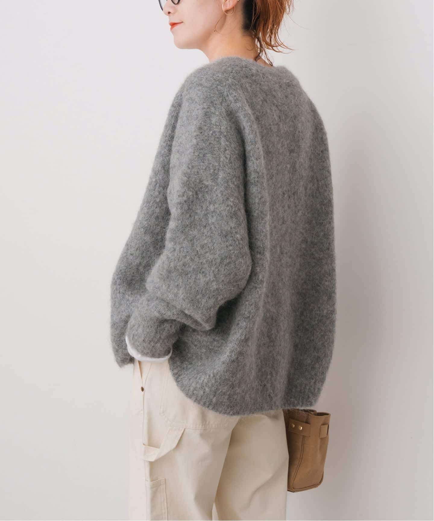 アルパカ混ニットカーディガン（カーディガン）｜Spick and Span