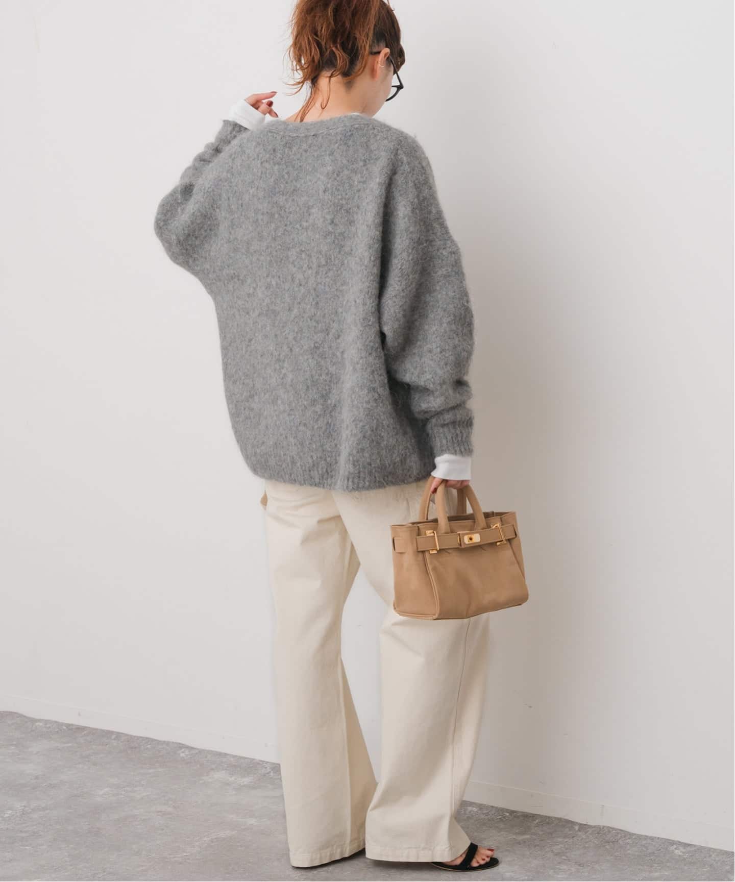 Spick & Span アルパカ混ニット 予約》アルパカ混ニットカーディガン（カーディガン）｜Spick