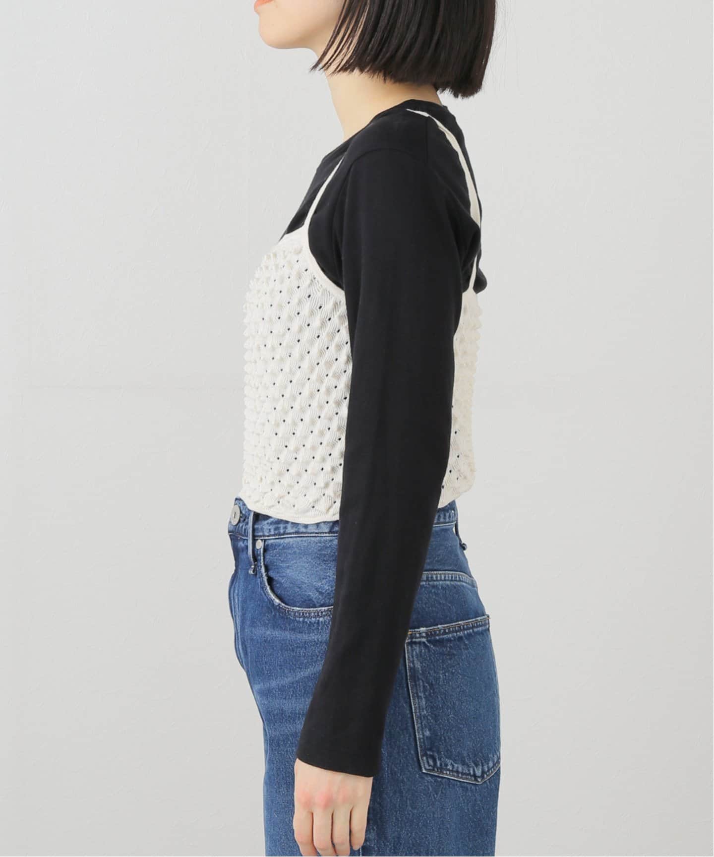 3Dニットビスチェ 3Dニットビスチェ - Vin - Vin｜YAMADAYA STORE