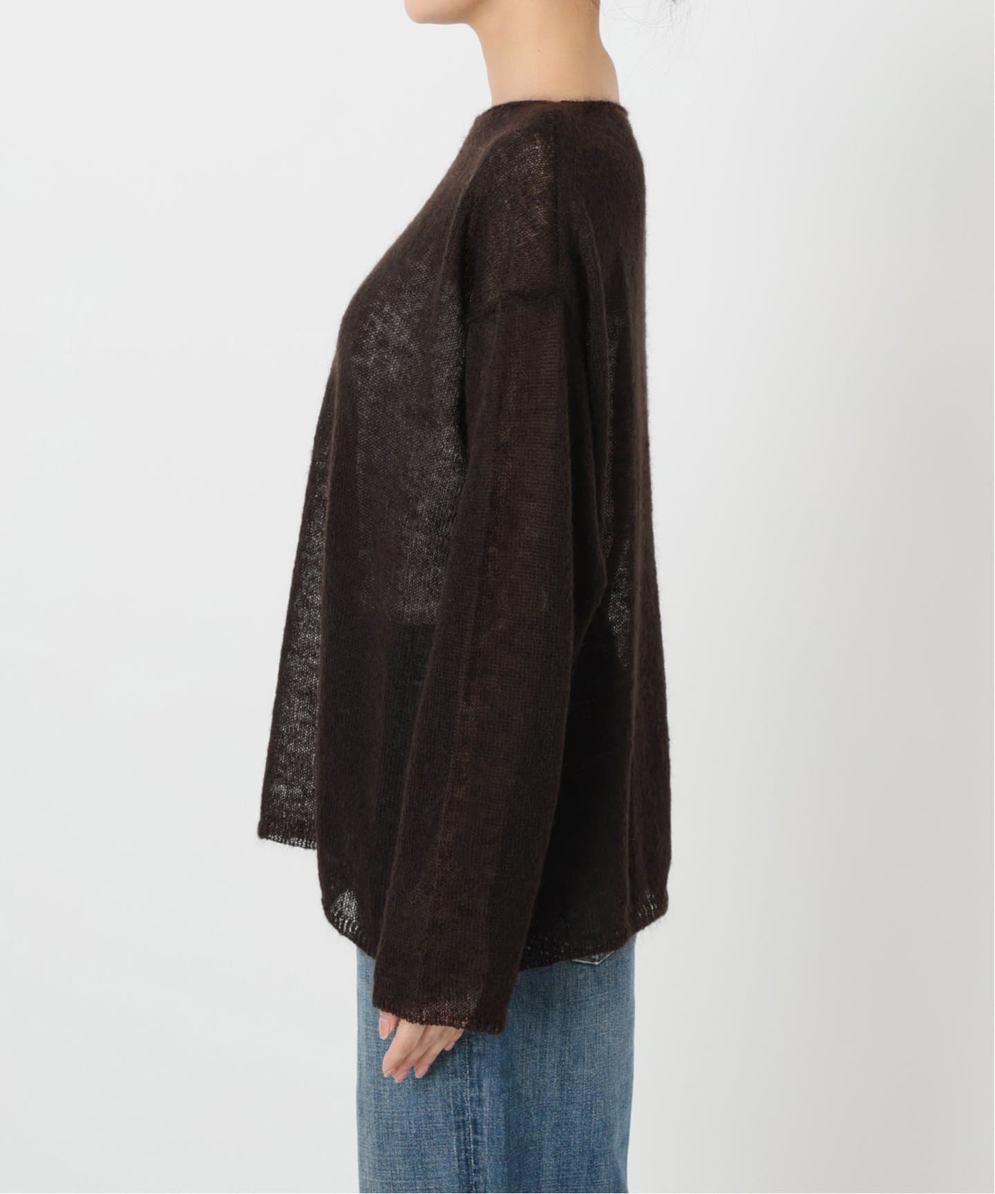 Spick and Span ルーズモヘヤボートネックニット 追加予約》ルーズモヘヤミックスボートネックニット（ニット