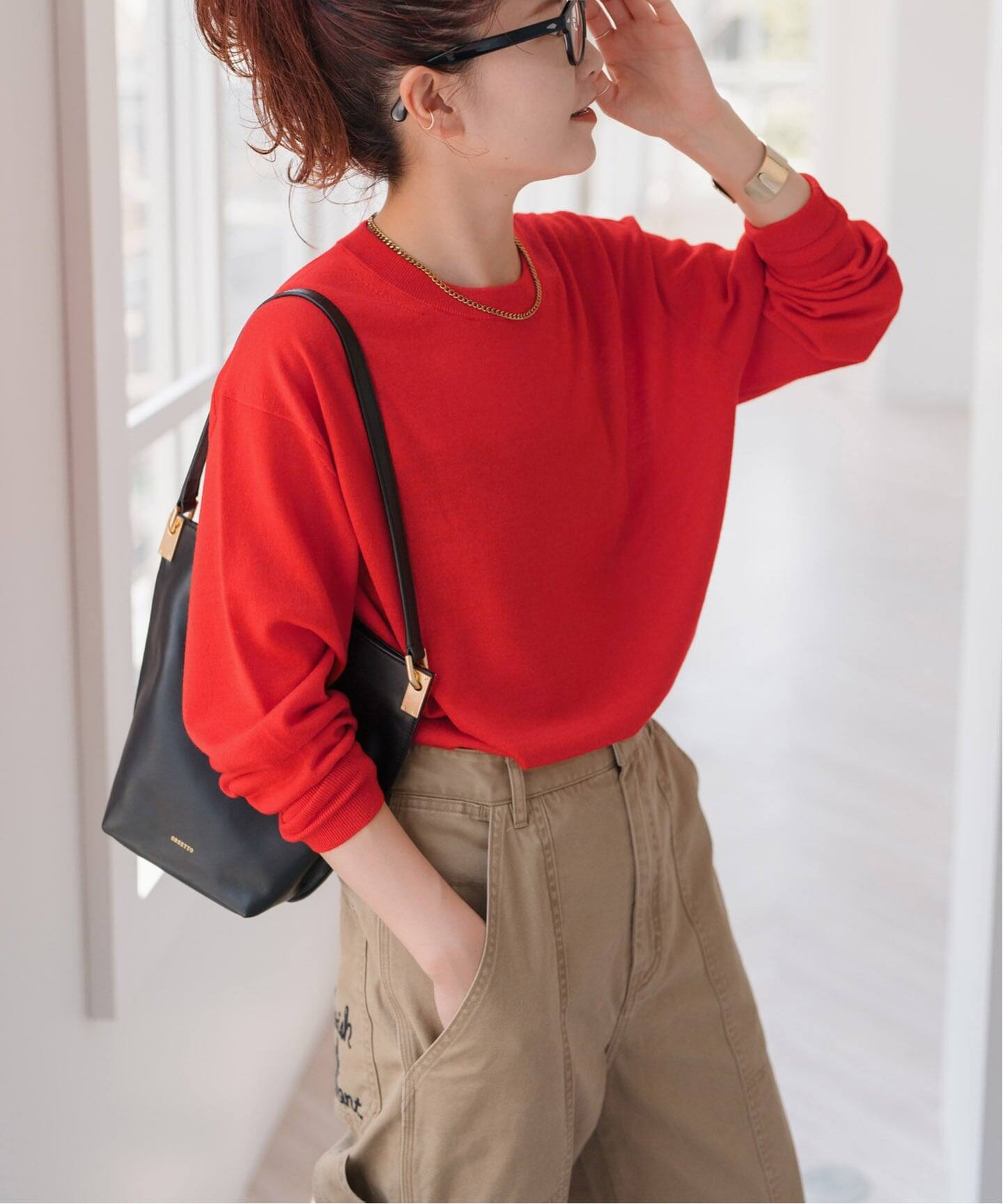 追加2WEB限定予約》手洗い可 /18G クルーネックプルオーバー