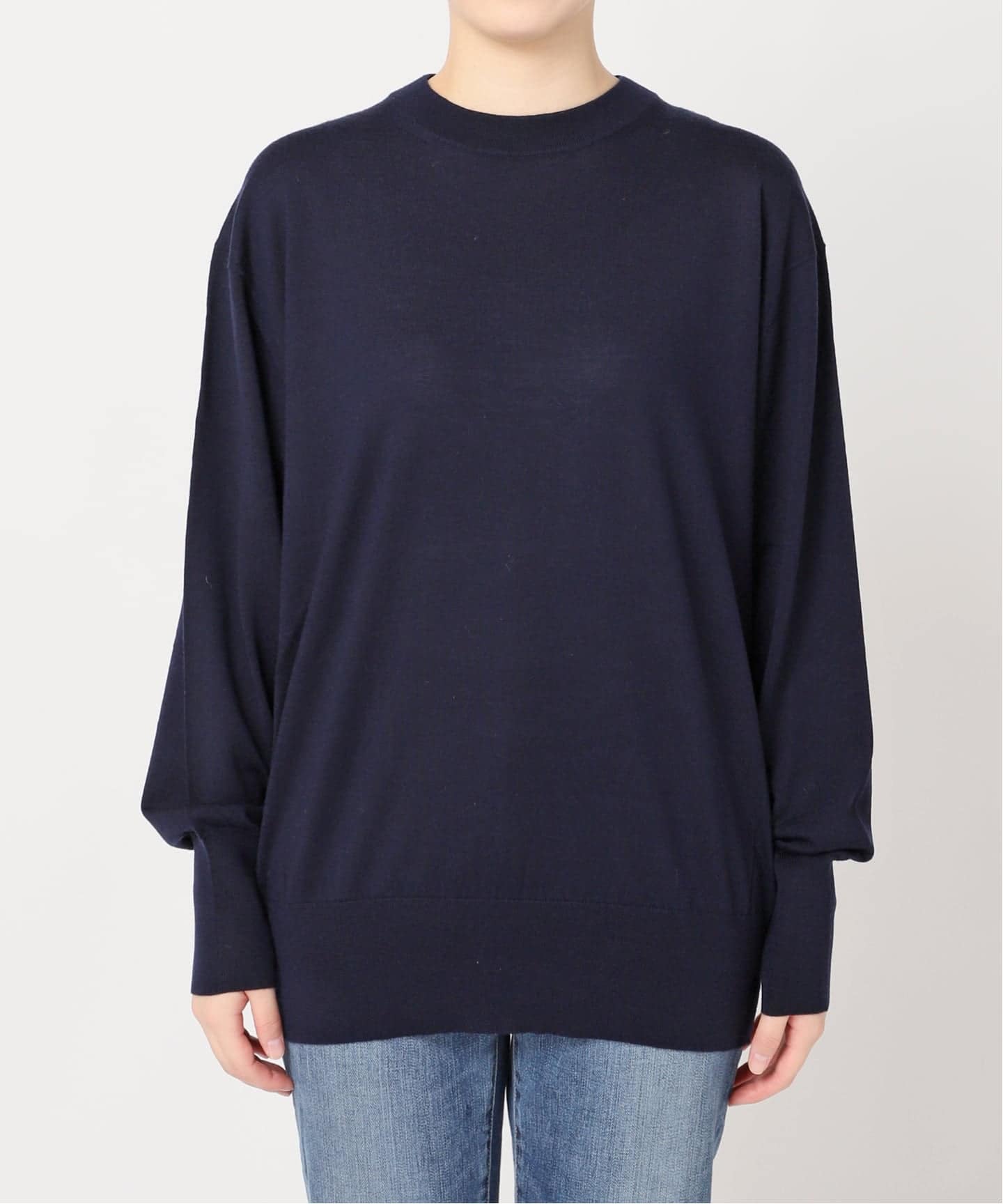 追加2WEB限定予約》手洗い可 /18G クルーネックプルオーバー