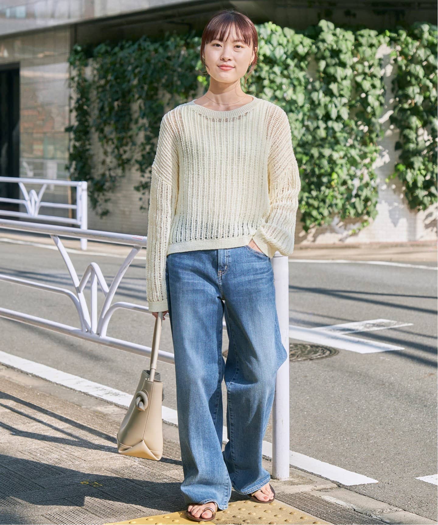 Spick and Span フリンジニットショートプルオーバー Spick and Span スピックアンドスパン フリンジプルオーバー