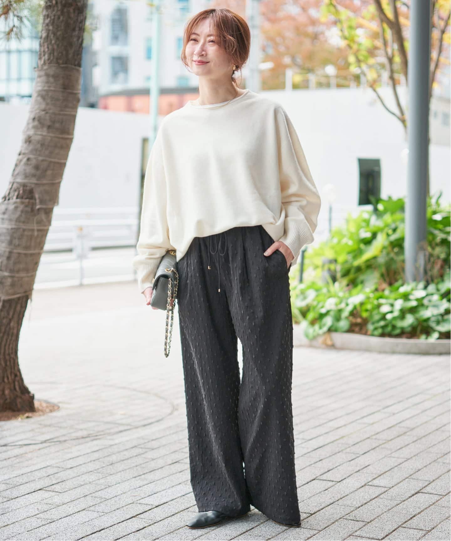 新色有り / 追加2》CHESSルーズボートネックプルオーバー（ニット