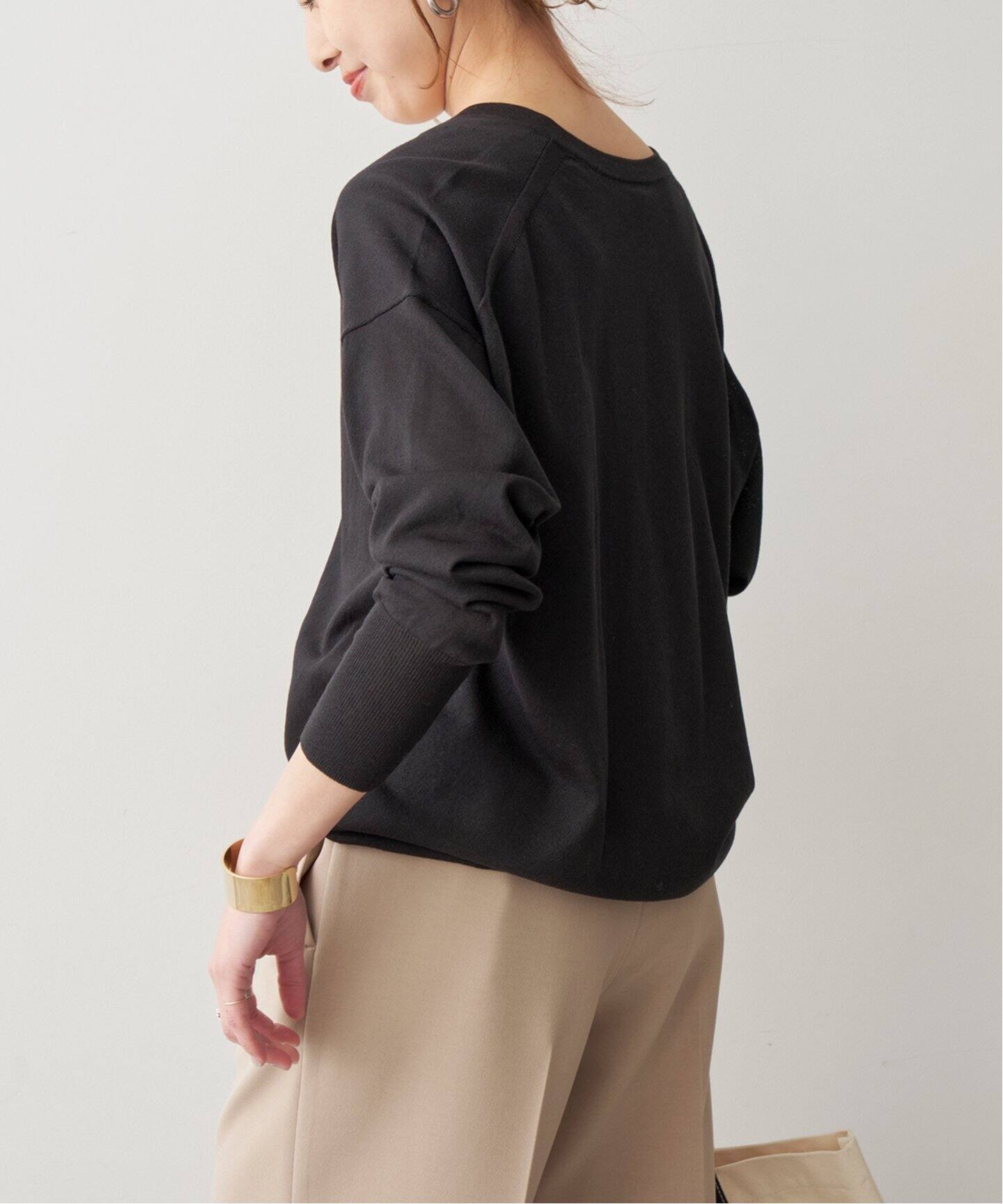 シルキーヤーンVネックプルオーバー（ニット／セーター）｜Spick