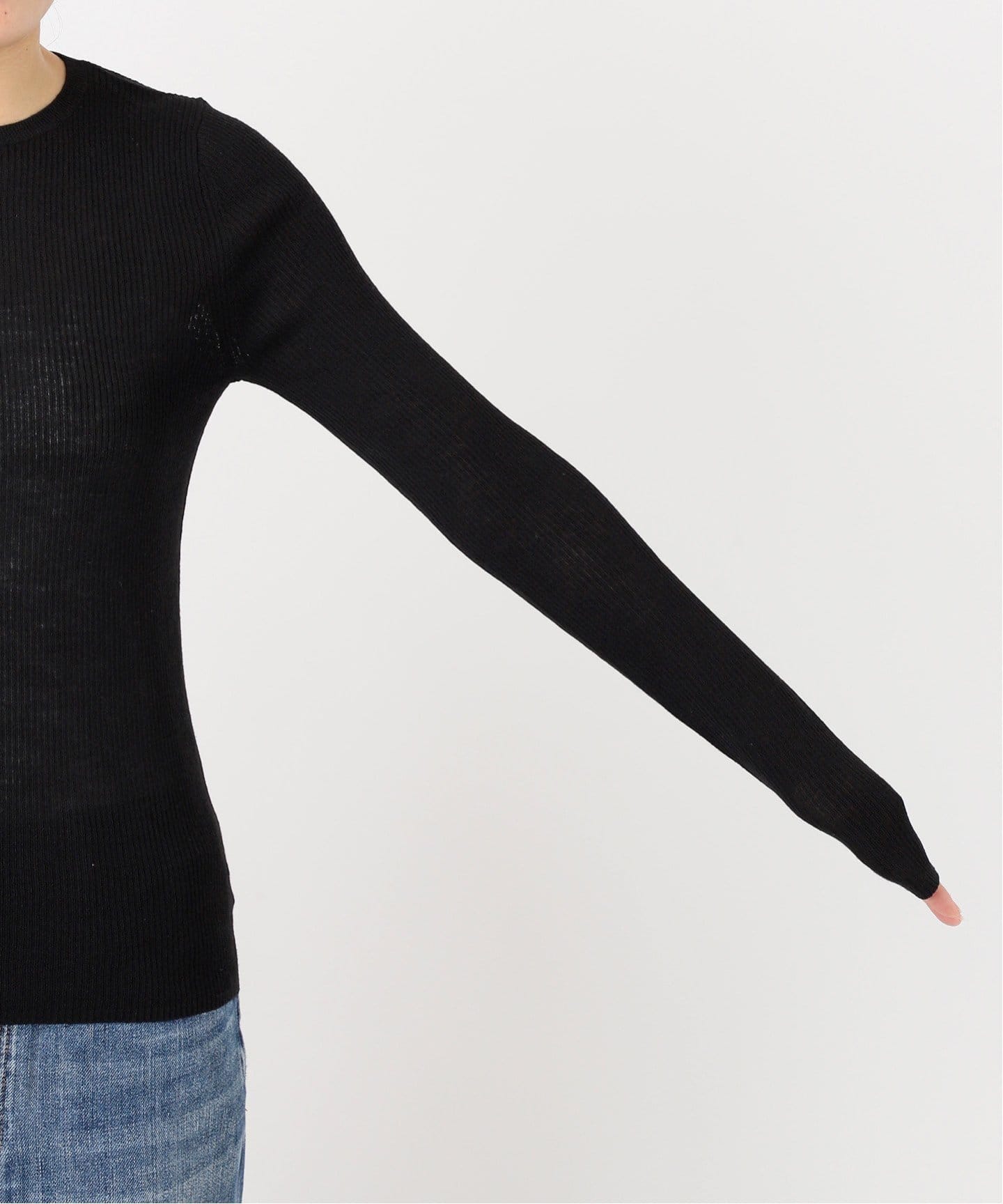 ウォッシャブルシアーリブニット（ニット／セーター）｜Spick and Span