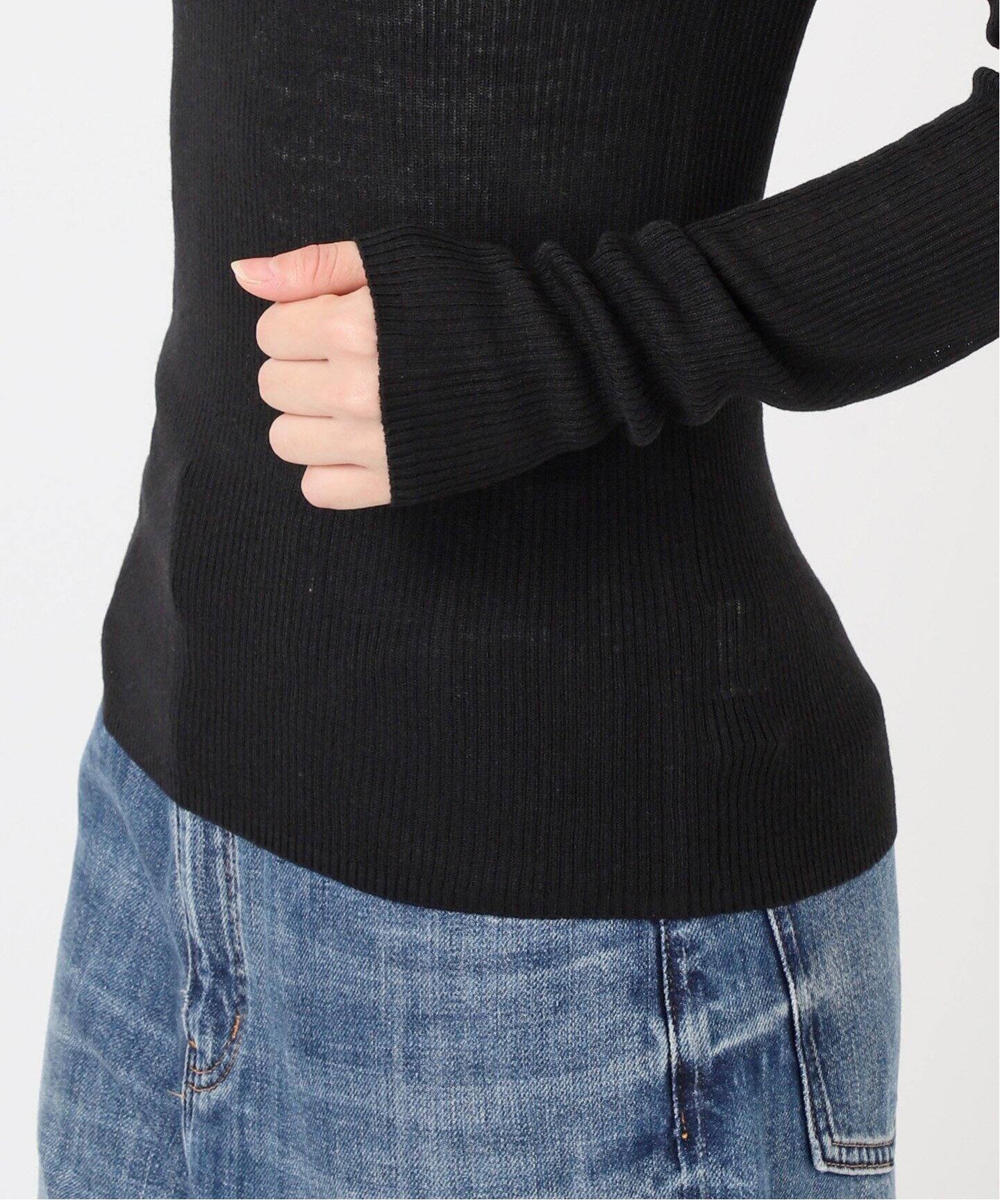 ウォッシャブルシアーリブニット（ニット／セーター）｜Spick