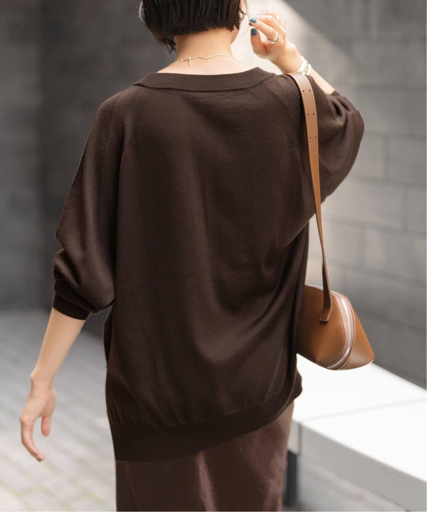 ウォッシャブルラグランスリーブプルオーバー（ニット／セーター