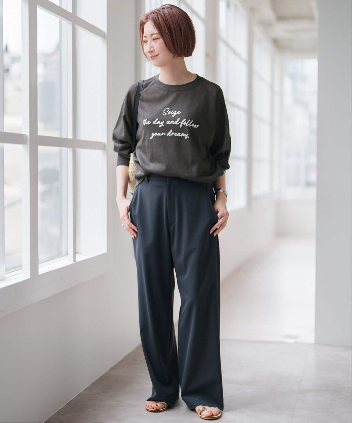 spick&span♡ ニット チェーンステッチシアーロゴニット（ニット／セーター）｜Spick