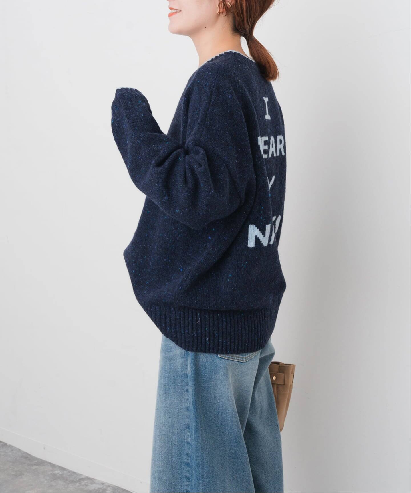 ⭐️チャオ太郎⭐️ロゴインターシャニット⭐︎Spick and Span ⭐️チャオ太郎様専用⭐️ロゴインターシャニット⭐︎Spick and Span