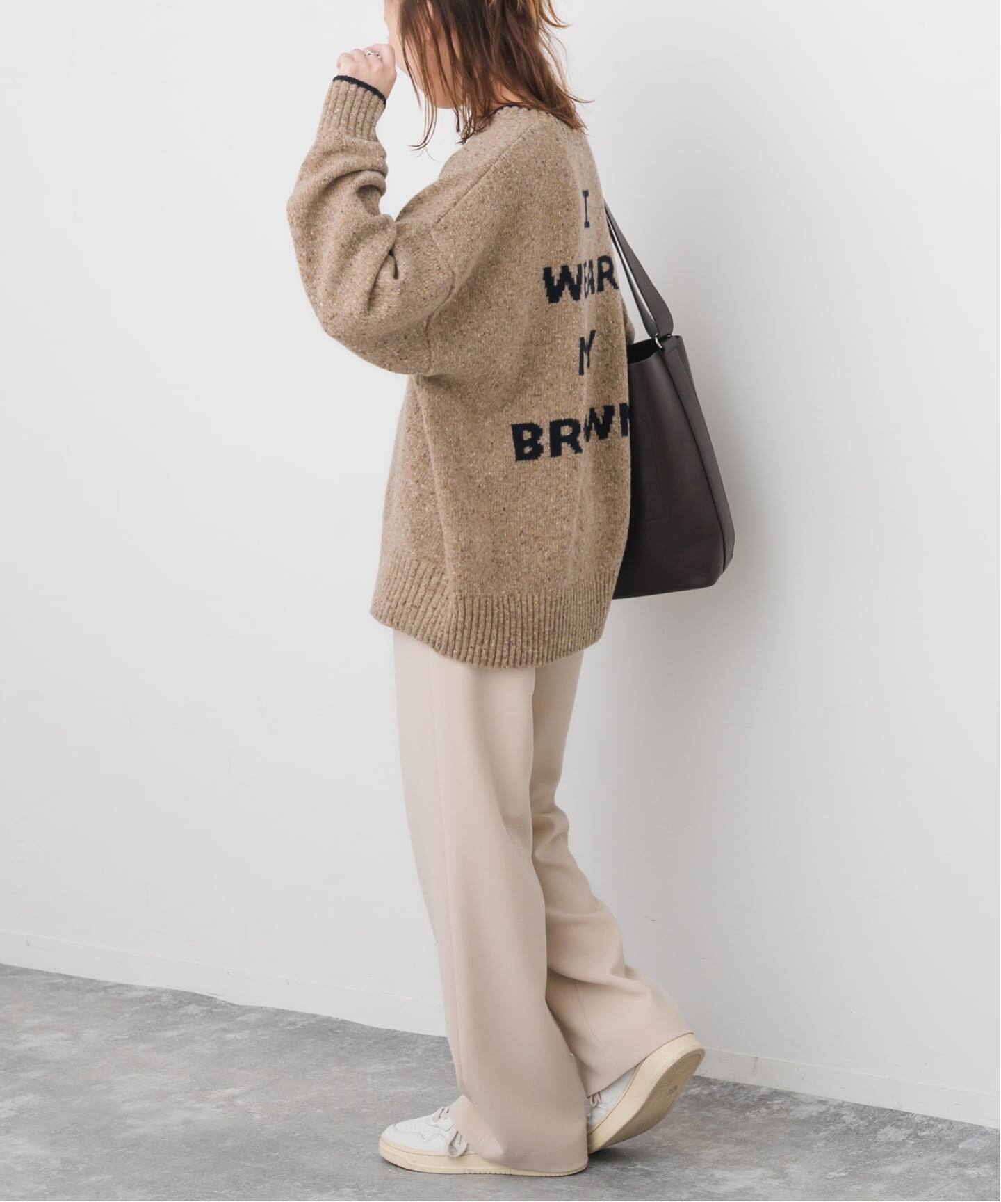 d*n様 Spick and Span 24AW ロゴ インターシャニット WEB限定追加予約2》ロゴインターシャニット（ニット／セーター