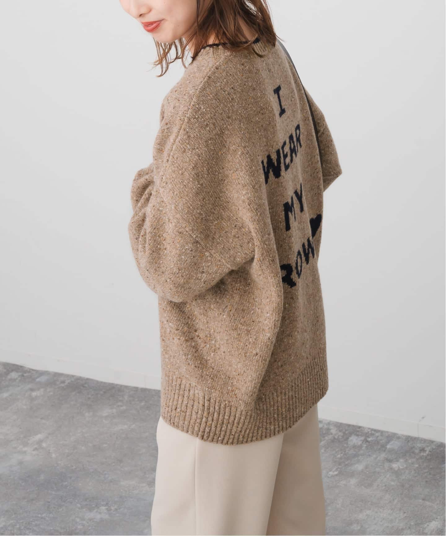 d*n様 Spick and Span 24AW ロゴ インターシャニット WEB限定追加予約2》ロゴインターシャニット（ニット／セーター