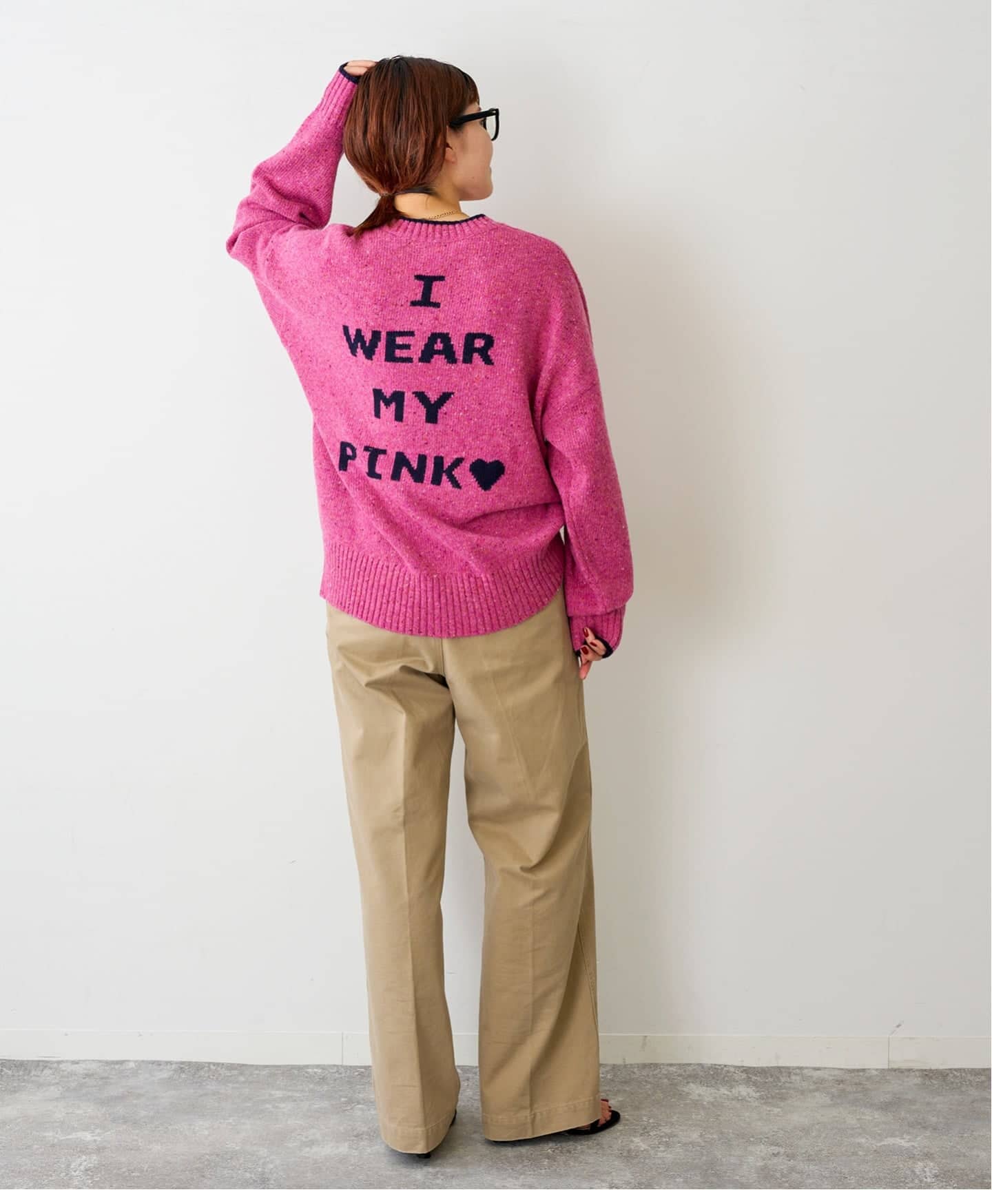 d*n様 Spick and Span 24AW ロゴ インターシャニット WEB限定追加予約2》ロゴインターシャニット（ニット／セーター