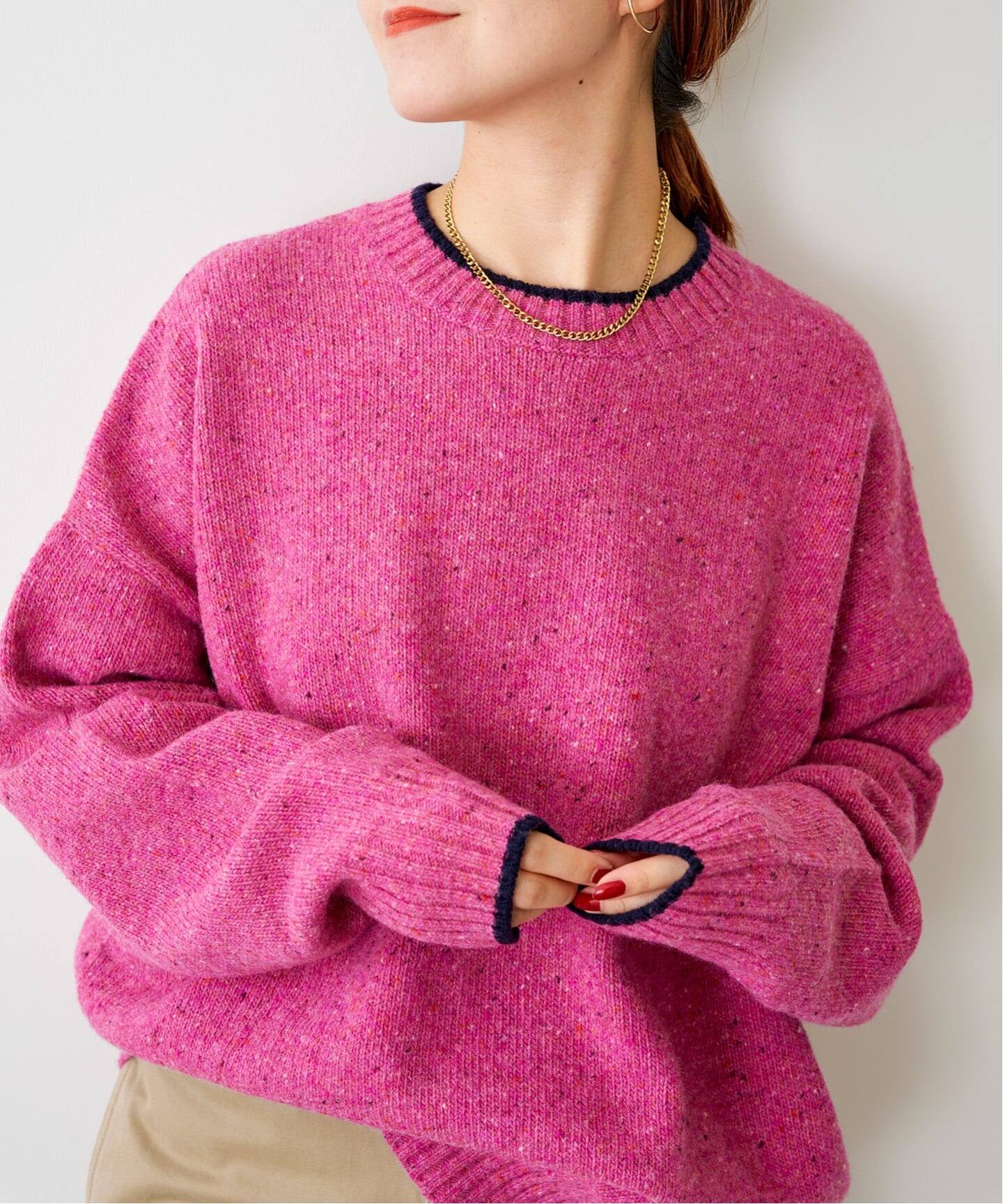 追加2WEB限定予約》ロゴインターシャニット（ニット／セーター