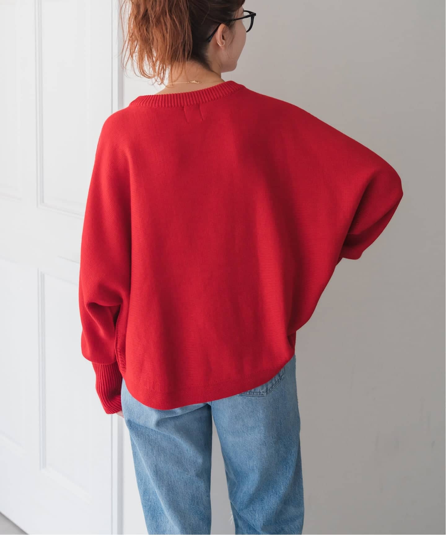 【15400円】SpickandSpan バルキーヤーンドルマンロングリブニット 追加2》バルキーヤーンドルマンロングリブニット（ニット