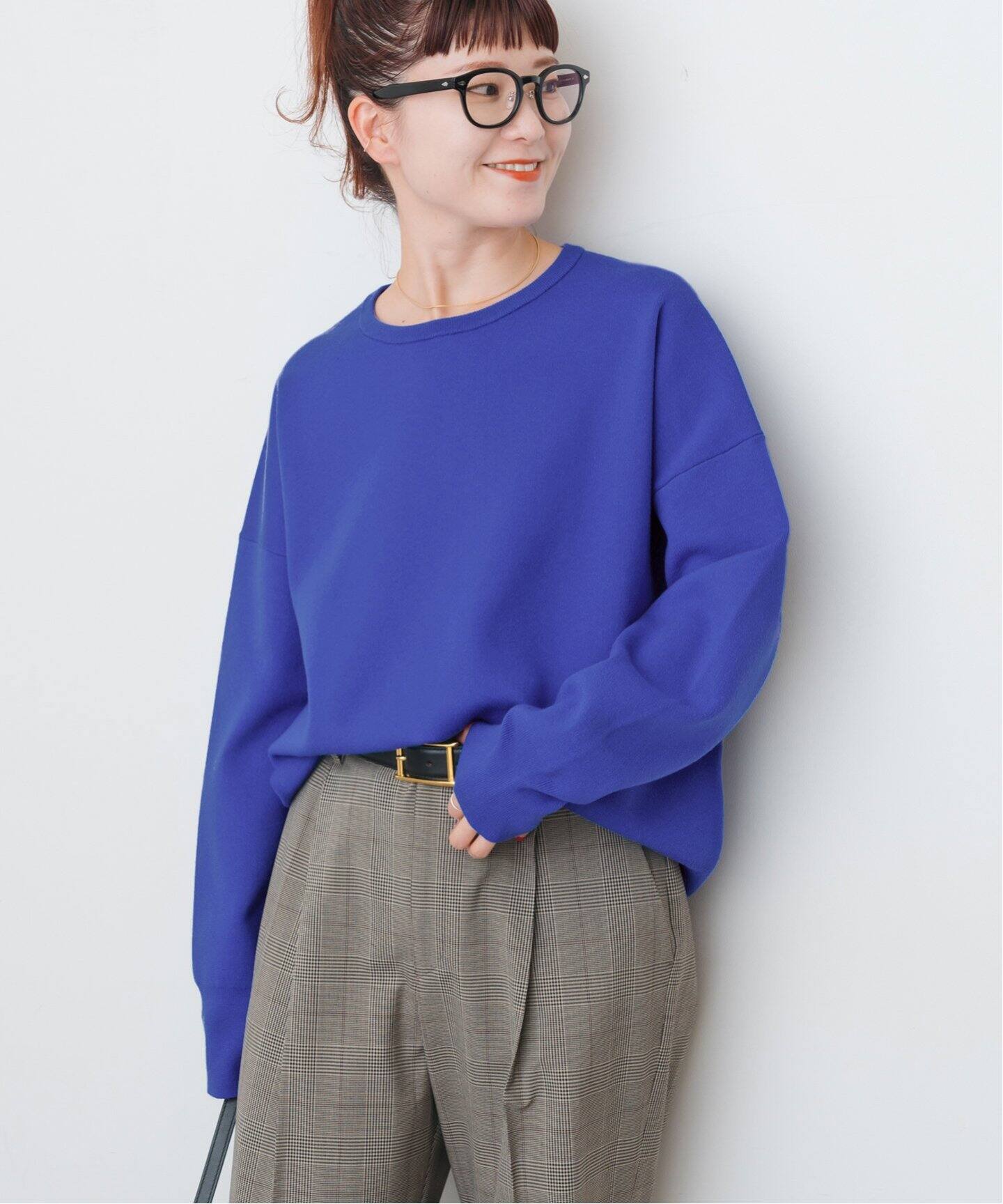 Spick&Span◆ニット・セーター(薄手)/--/ポリエステル/BLK/25080200567020 手洗い可 / ペーパーヤーンボートネックニット（ニット