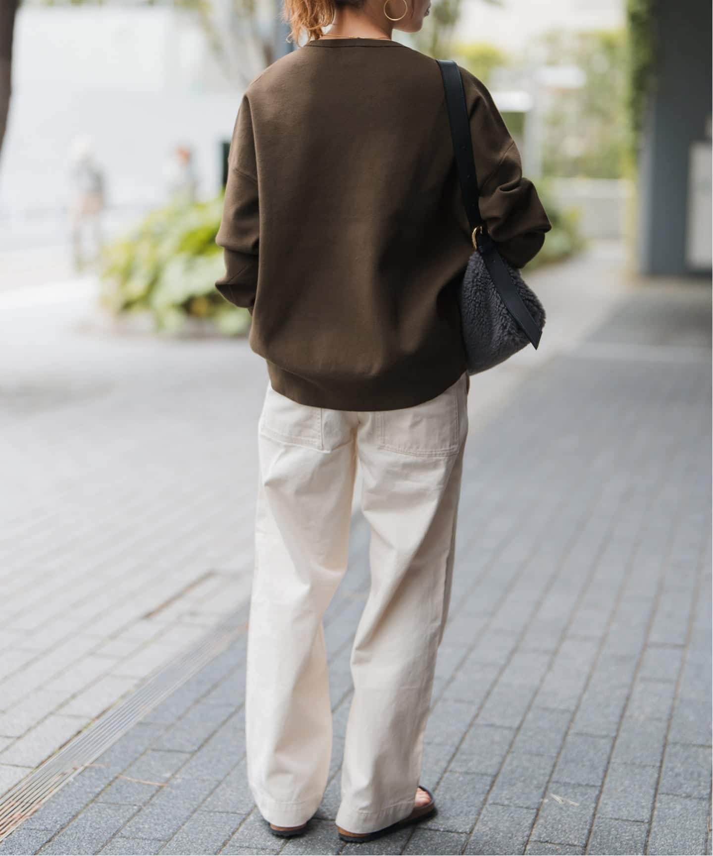 ウォッシャブルPEバルキーヤーンルーズニット（ニット／セーター