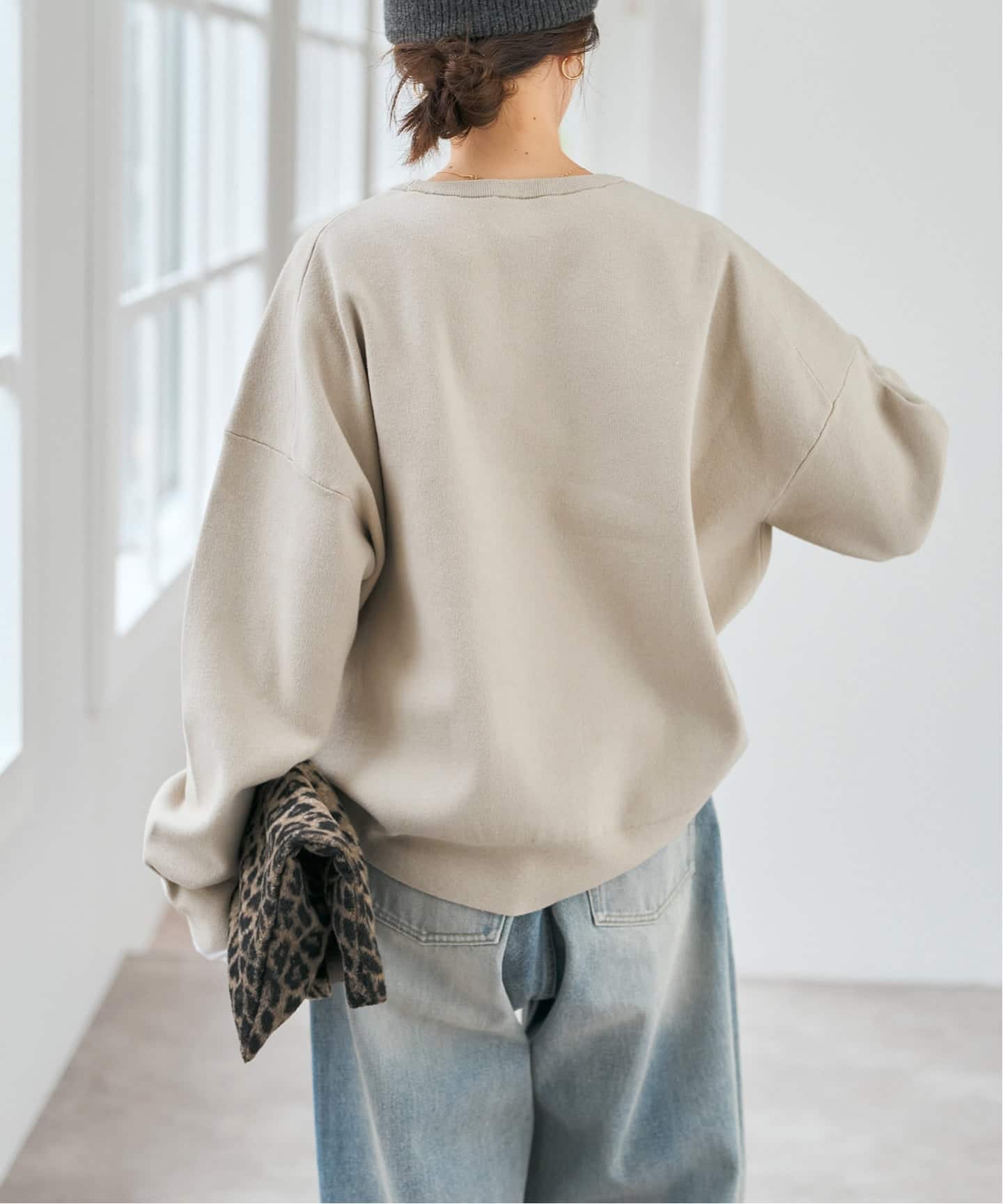 週末値下げ　未使用　SpickandSpanバルキーヤーンルーズニット Spick＆Span（スピック アンド スパン） ニット セーター