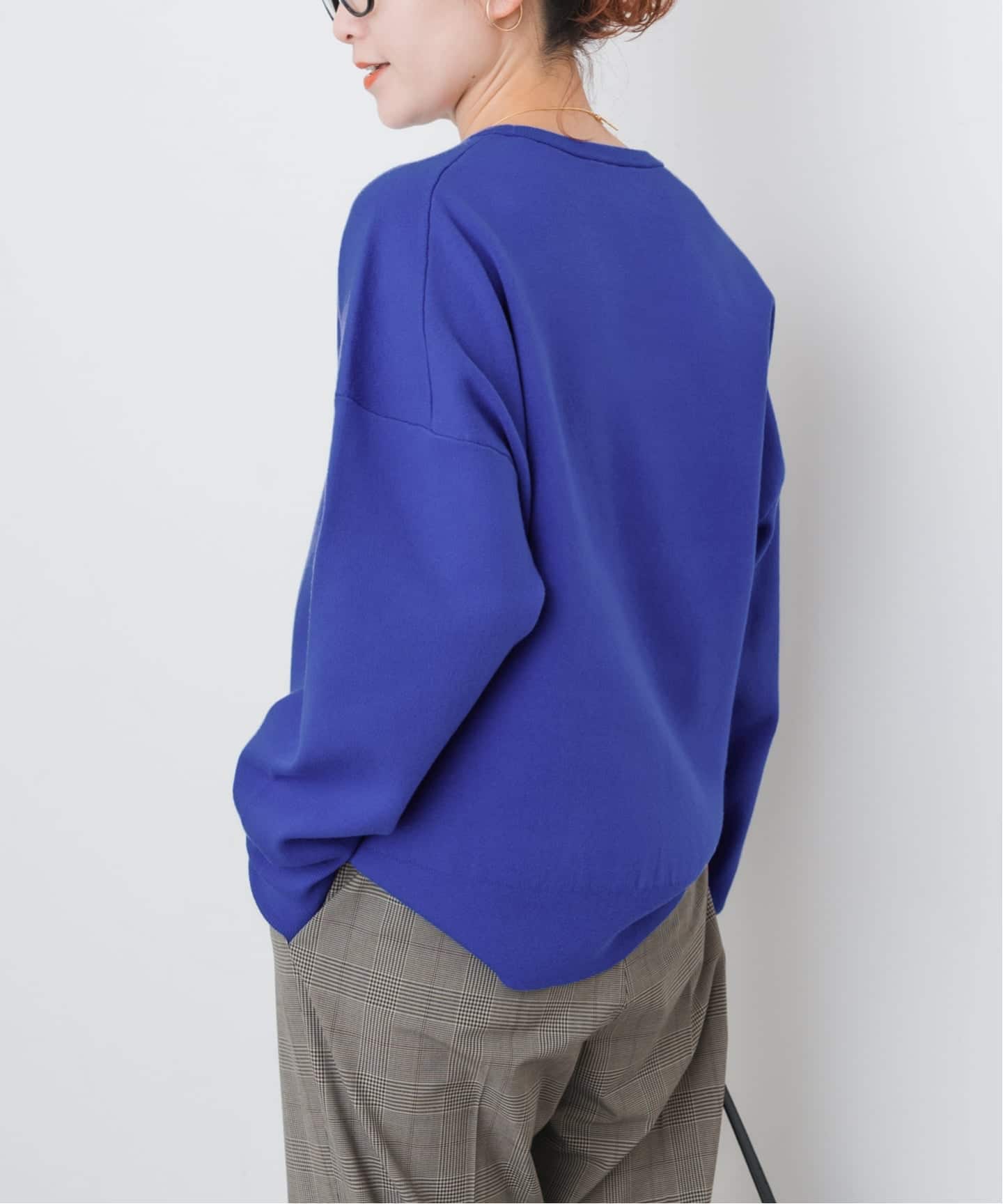 ウォッシャブルPEバルキーヤーンルーズニット（ニット／セーター