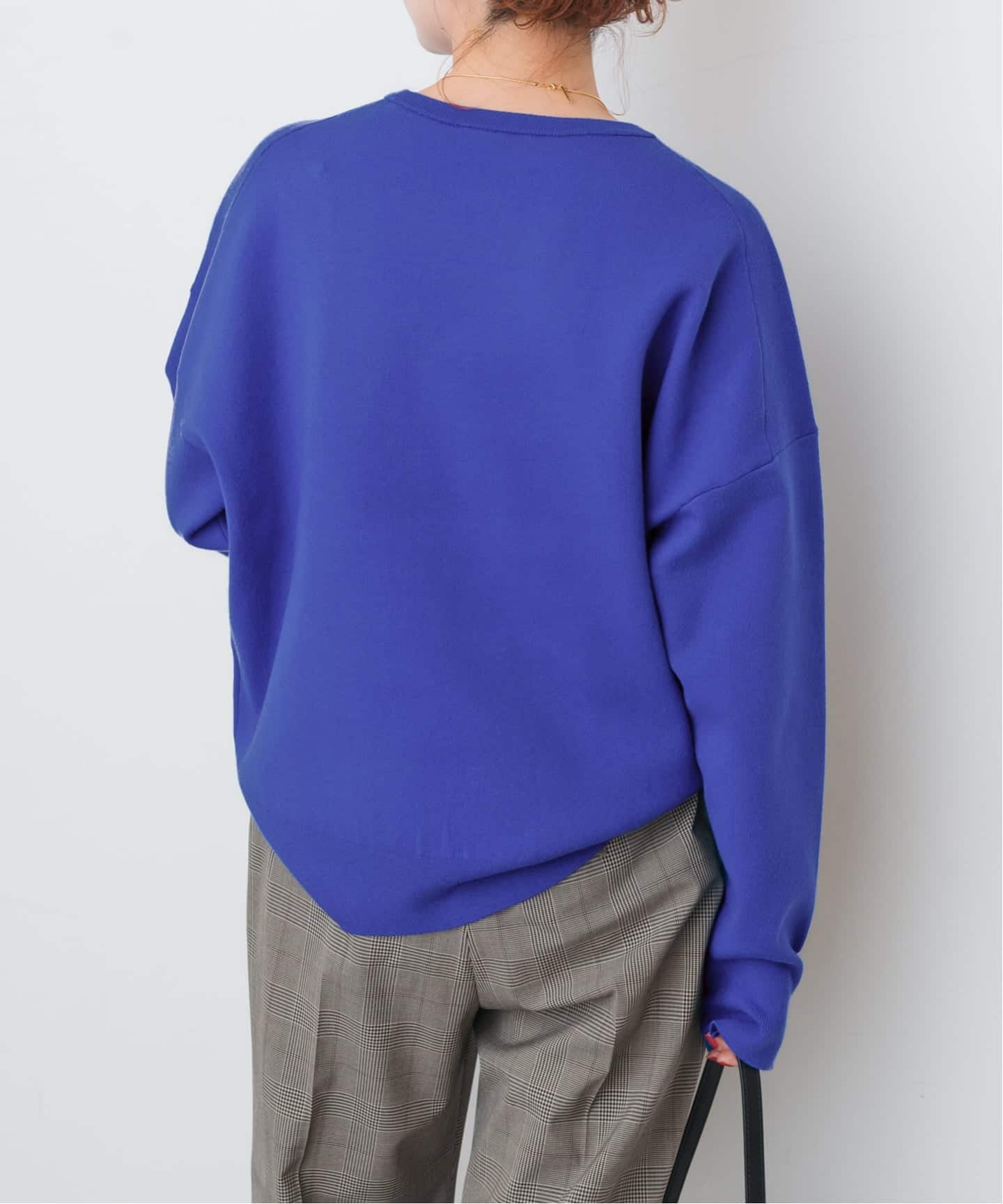 ウォッシャブルPEバルキーヤーンルーズニット（ニット／セーター