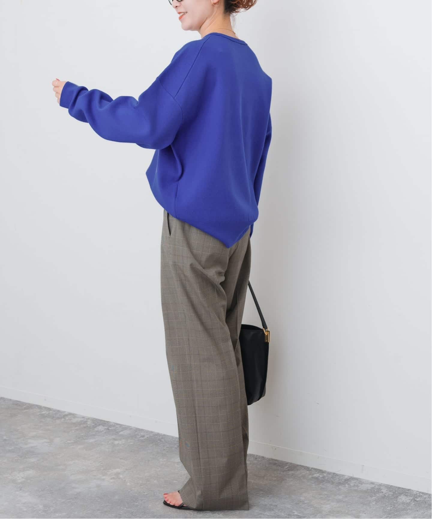 ウォッシャブルPEバルキーヤーンルーズニット（ニット／セーター