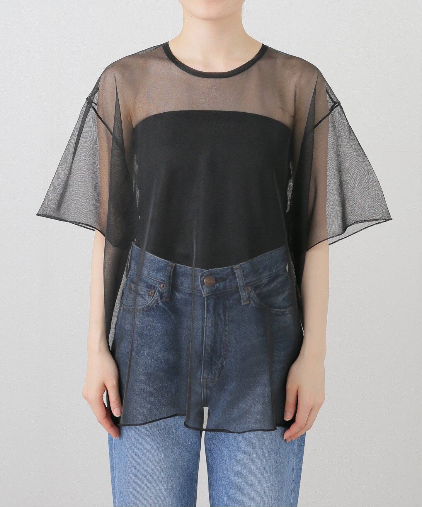 Spick and Span 手洗い可 / シアーニットビッグTシャツ 手洗い可 / シアーニットビッグTシャツ（ニット／セーター