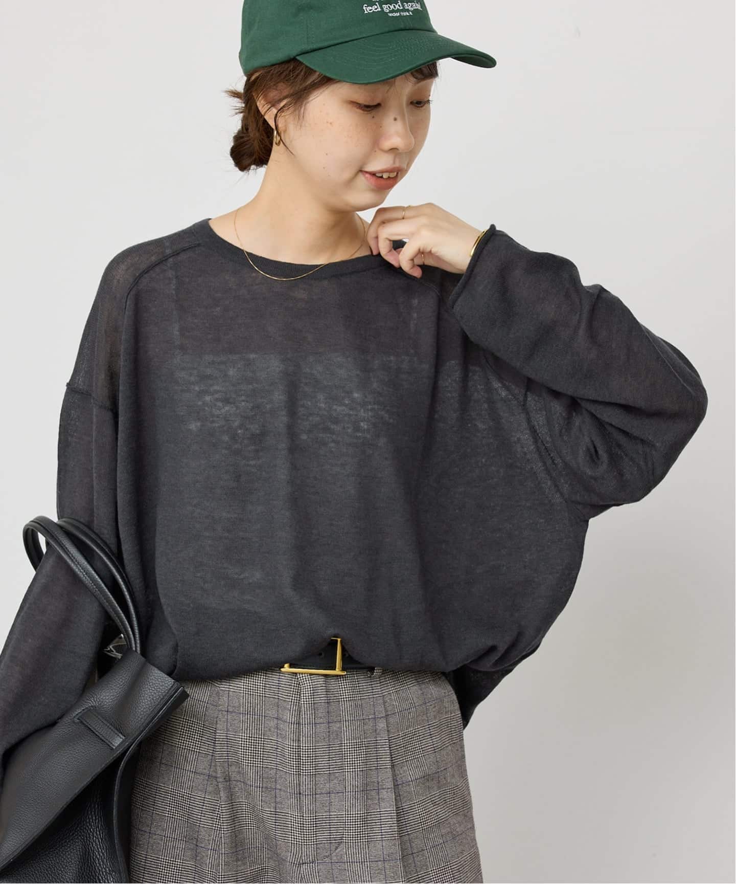 手洗い可》ウールシアーニットプルオーバー（ニット／セーター