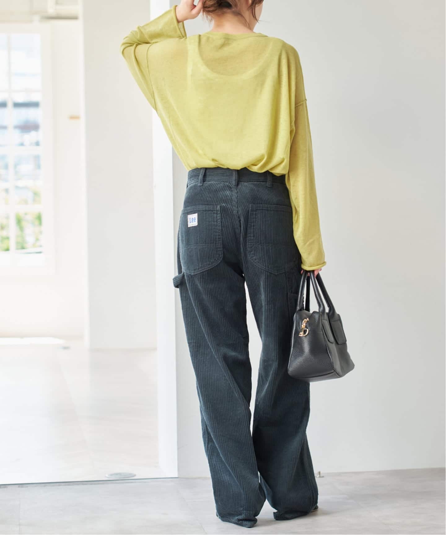 【SPICKANDSPAN】25AW 25080200536040 ウールシアーニットプルオーバー長袖ニットセーター 手洗い可》ウールシアーニットプルオーバー（ニット／セーター