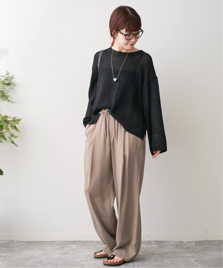 ルーズコットンテープヤーンニット（ニット／セーター）｜Spick and  